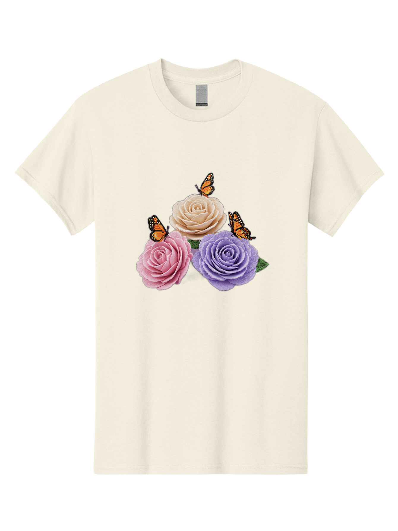 Monarch-Butterflies-Roses Men'S Graphic Tee, 100% Cotton, Comfortable Casual Summer Wear, Machine Washable, Vintage Camera, Old Camera, Antique Camera, Black Camera, Classic Photography, Photography Equipment, Nostalgic Device, Film Camera, Baj594