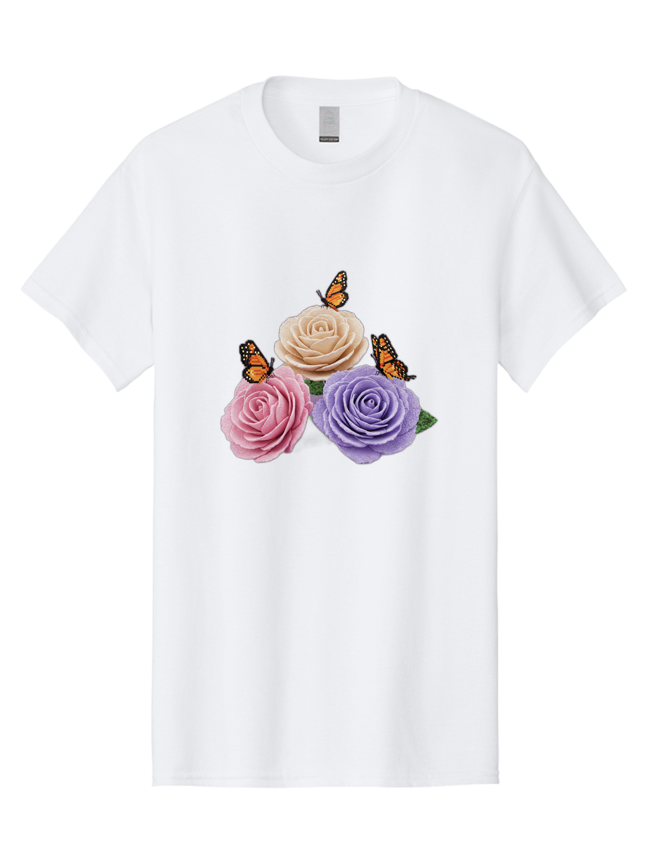Monarch-Butterflies-Roses Men'S Graphic Tee, 100% Cotton, Comfortable Casual Summer Wear, Machine Washable, Vintage Camera, Old Camera, Antique Camera, Black Camera, Classic Photography, Photography Equipment, Nostalgic Device, Film Camera, Baj594