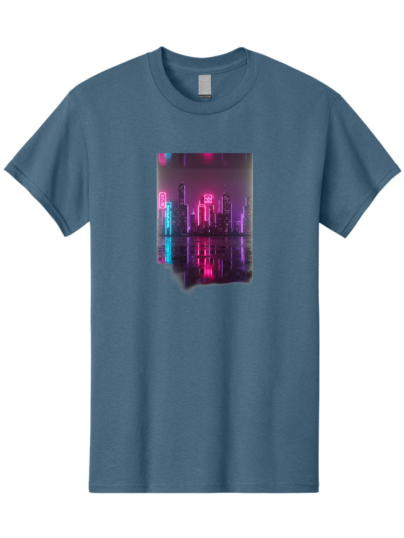Neon-Cityscape Men'S Graphic Tee, 100% Cotton, Comfortable Casual Summer Wear, Machine Washable, Vintage Camera, Old Camera, Antique Camera, Black Camera, Classic Photography, Photography Equipment, Nostalgic Device, Film Camera, Camera Art Baj596