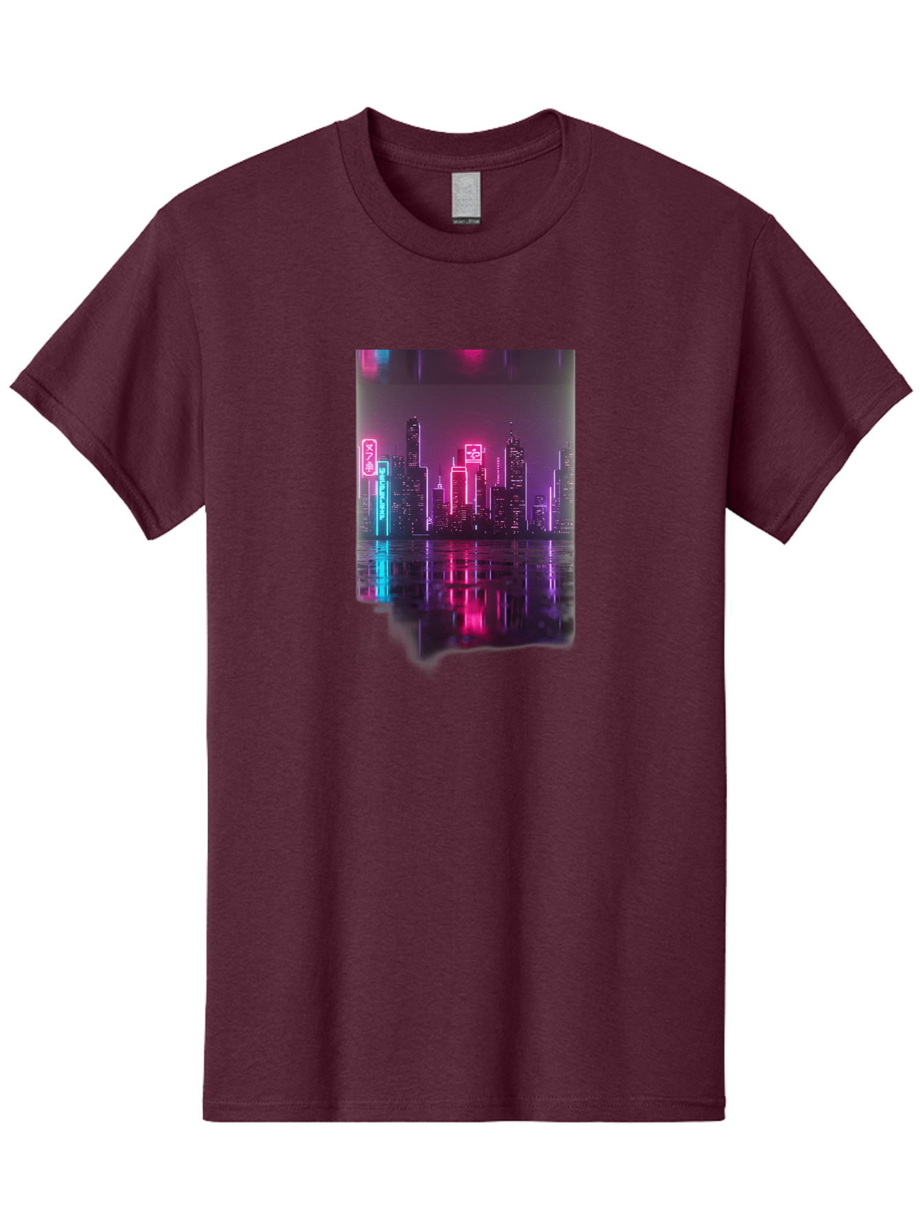 Neon-Cityscape Men'S Graphic Tee, 100% Cotton, Comfortable Casual Summer Wear, Machine Washable, Vintage Camera, Old Camera, Antique Camera, Black Camera, Classic Photography, Photography Equipment, Nostalgic Device, Film Camera, Camera Art Baj596