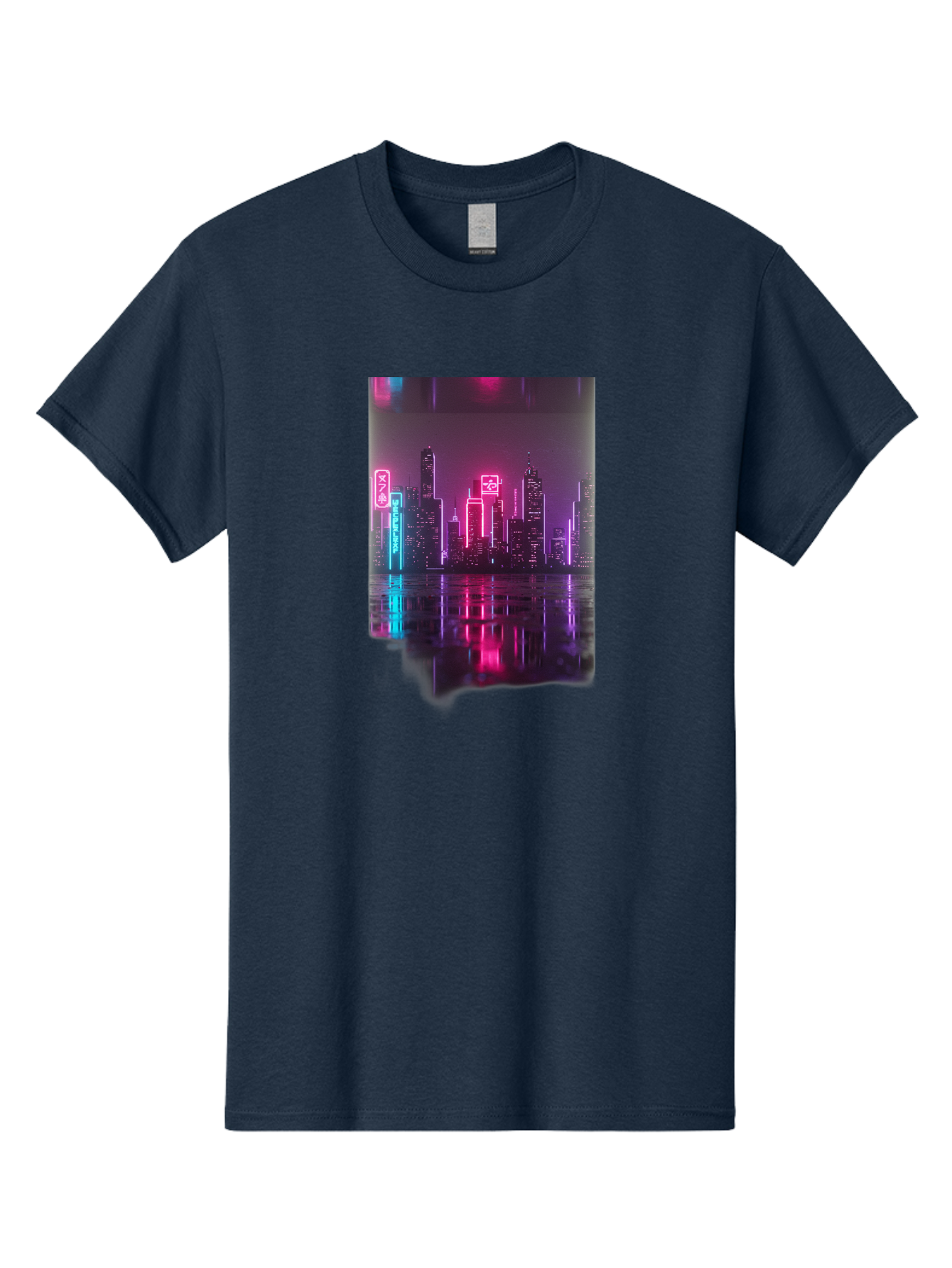 Neon-Cityscape Men'S Graphic Tee, 100% Cotton, Comfortable Casual Summer Wear, Machine Washable, Vintage Camera, Old Camera, Antique Camera, Black Camera, Classic Photography, Photography Equipment, Nostalgic Device, Film Camera, Camera Art Baj596