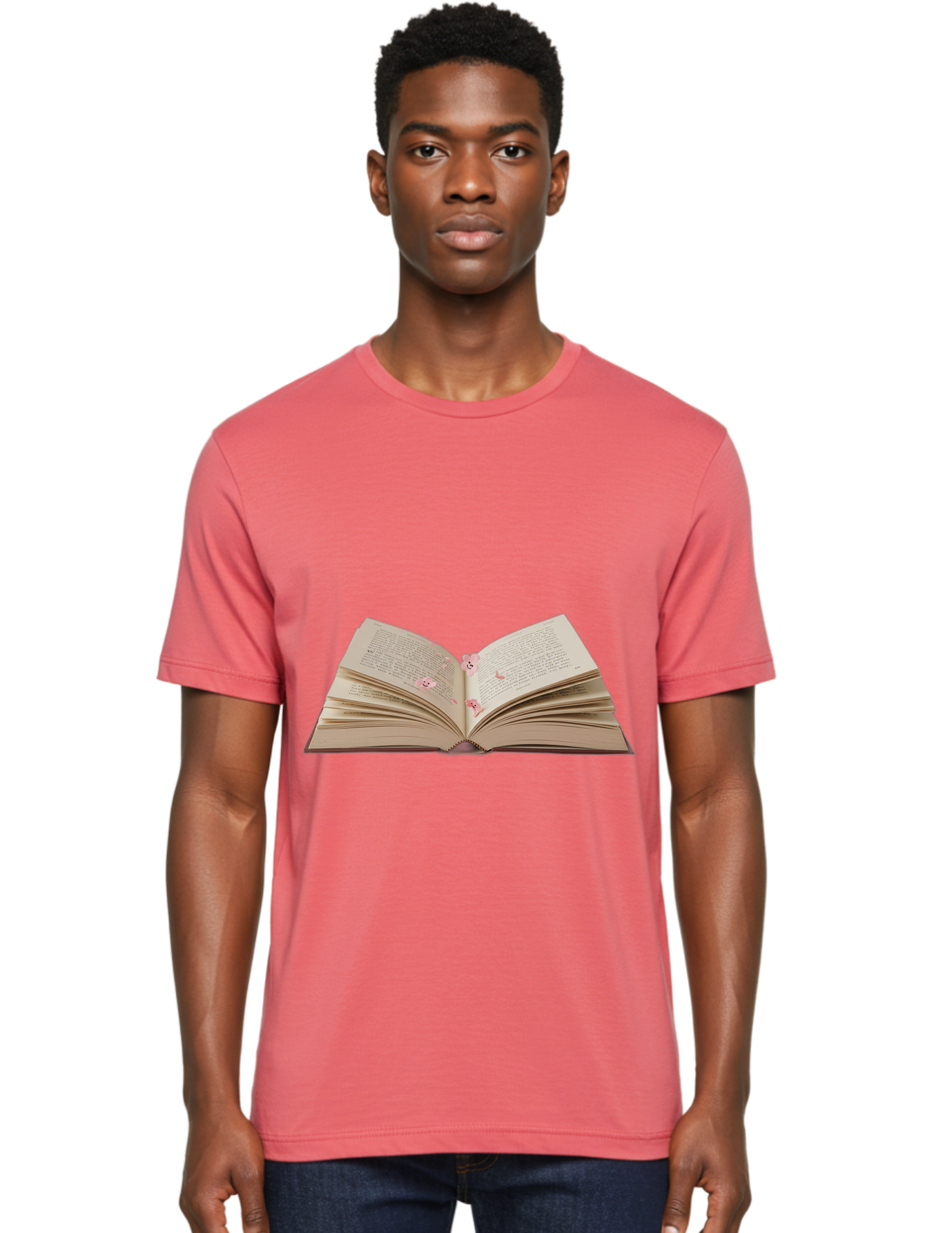 Open-Book-2 Men'S Graphic Tee, 100% Cotton, Comfortable Casual Summer Wear, Machine Washable, Vintage Camera, Old Camera, Antique Camera, Black Camera, Classic Photography, Photography Equipment, Nostalgic Device, Film Camera, Camera Art Baj598