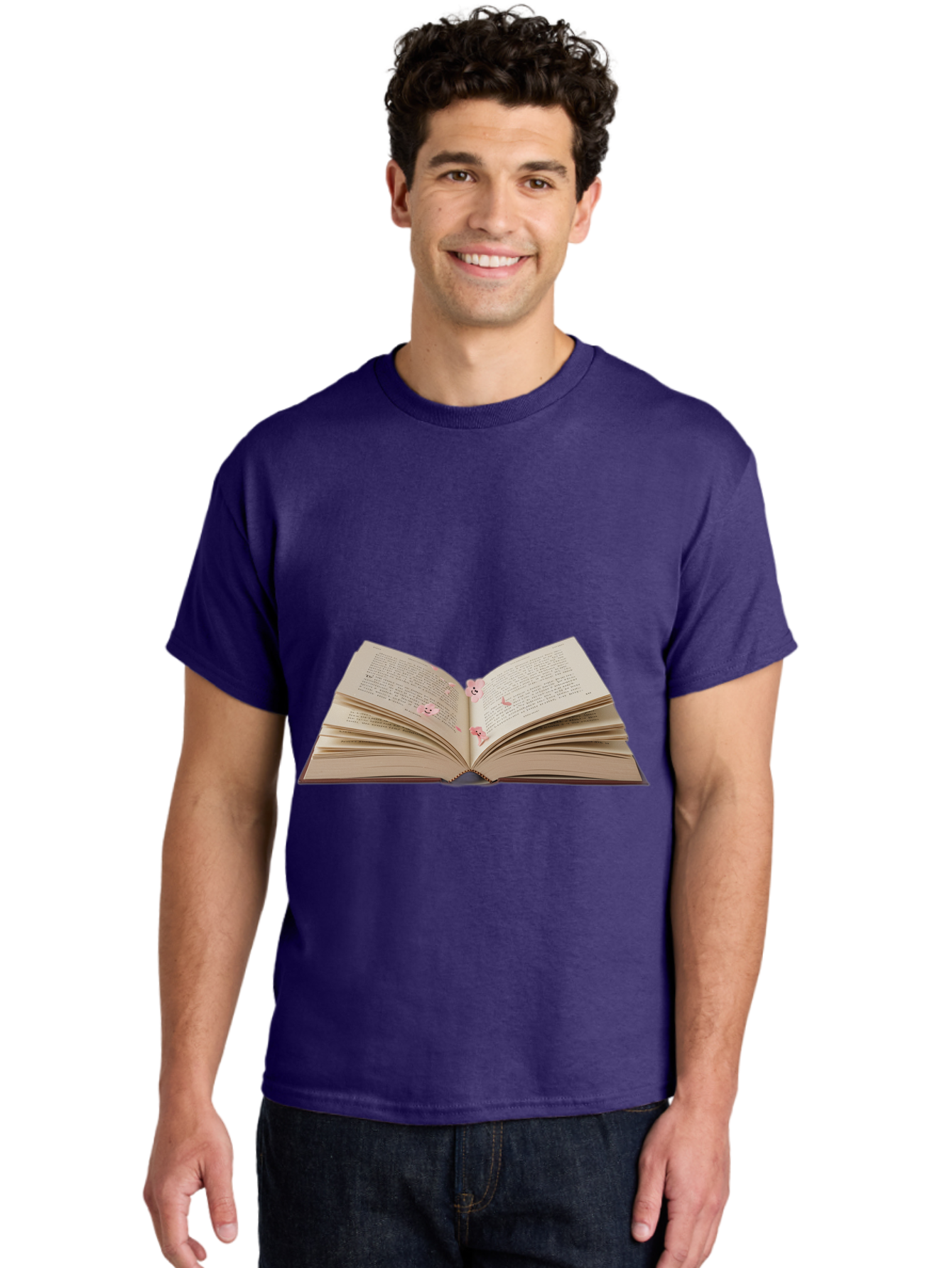 Open-Book-2 Men'S Graphic Tee, 100% Cotton, Comfortable Casual Summer Wear, Machine Washable, Vintage Camera, Old Camera, Antique Camera, Black Camera, Classic Photography, Photography Equipment, Nostalgic Device, Film Camera, Camera Art Baj598