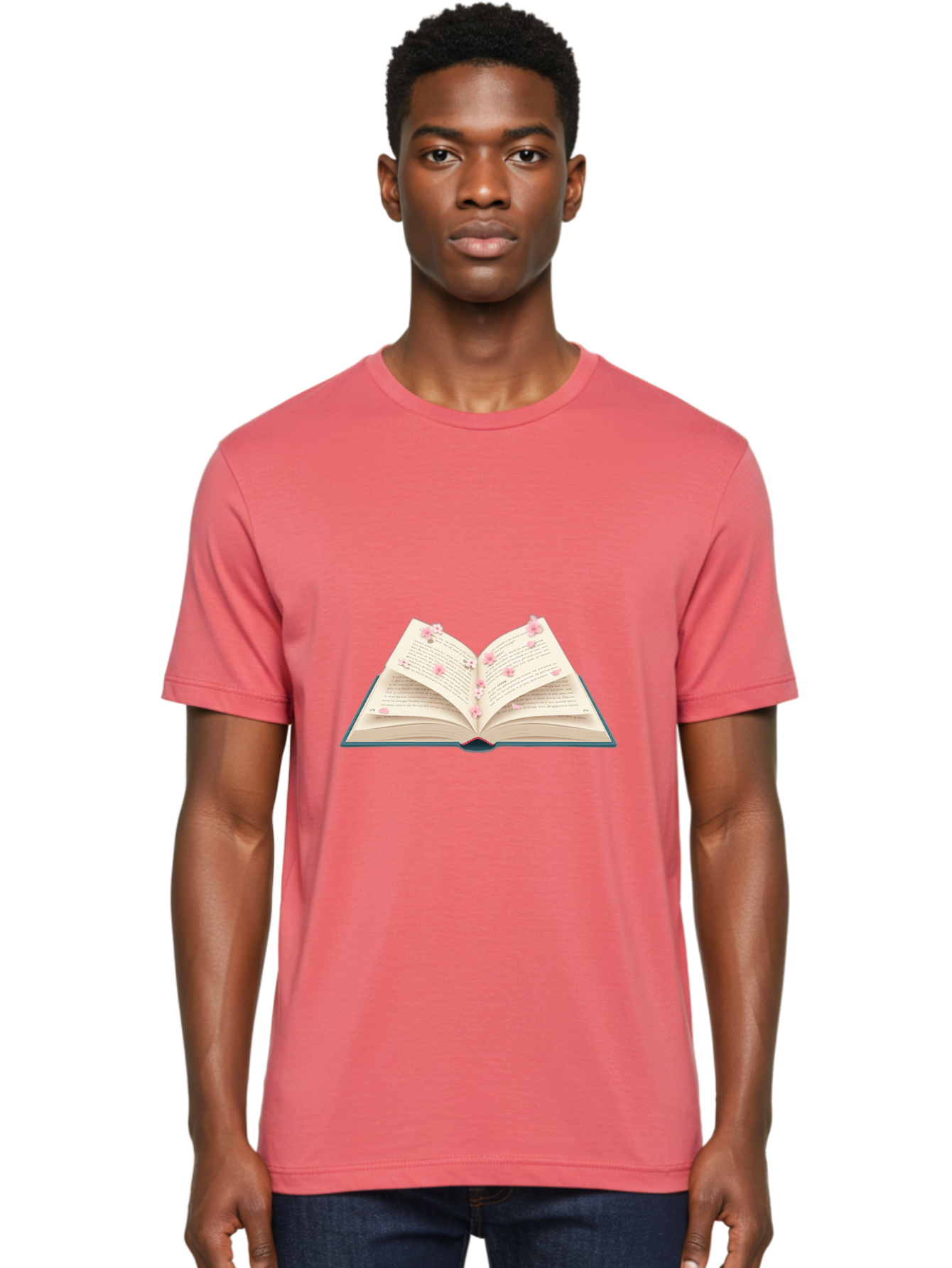 Open-Book-With-Cherry-Blossoms Men'S Graphic Tee, 100% Cotton, Comfortable Casual Summer Wear, Machine Washable, Vintage Camera, Old Camera, Antique Camera, Black Camera, Classic Photography, Photography Equipment, Nostalgic Device, Baj599