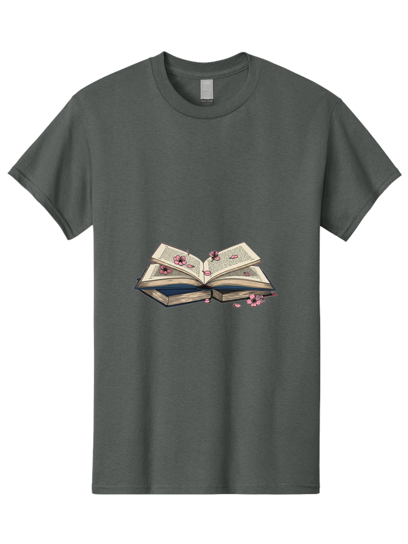 Open-Book-With-Flowers Men'S Graphic Tee, 100% Cotton, Comfortable Casual Summer Wear, Machine Washable, Vintage Camera, Old Camera, Antique Camera, Black Camera, Classic Photography, Photography Equipment, Nostalgic Device, Film Camera, Baj600