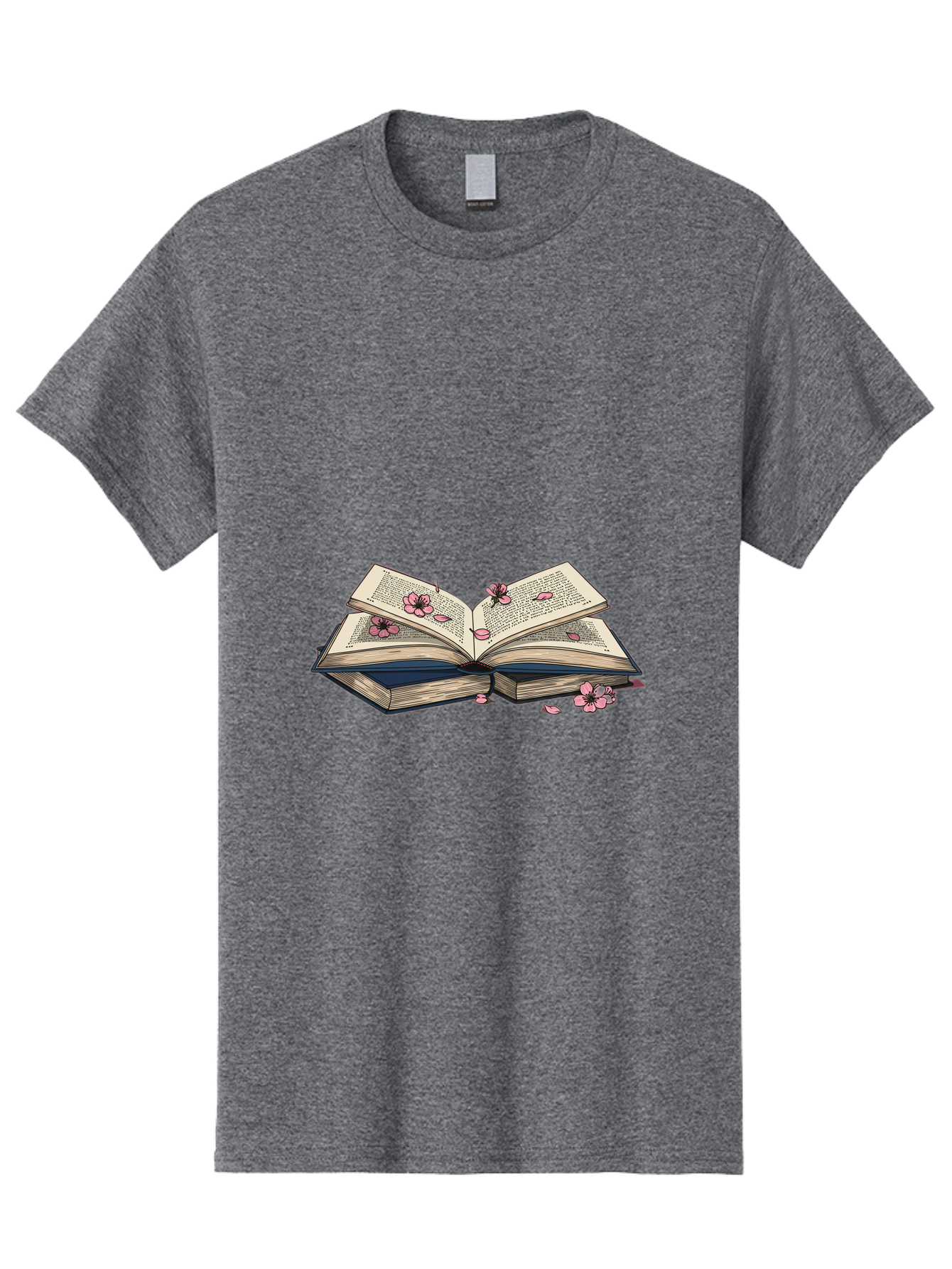 Open-Book-With-Flowers Men'S Graphic Tee, 100% Cotton, Comfortable Casual Summer Wear, Machine Washable, Vintage Camera, Old Camera, Antique Camera, Black Camera, Classic Photography, Photography Equipment, Nostalgic Device, Film Camera, Baj600