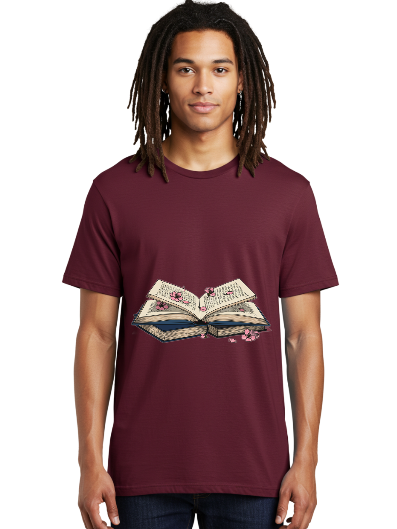Open-Book-With-Flowers Men'S Graphic Tee, 100% Cotton, Comfortable Casual Summer Wear, Machine Washable, Vintage Camera, Old Camera, Antique Camera, Black Camera, Classic Photography, Photography Equipment, Nostalgic Device, Film Camera, Baj600