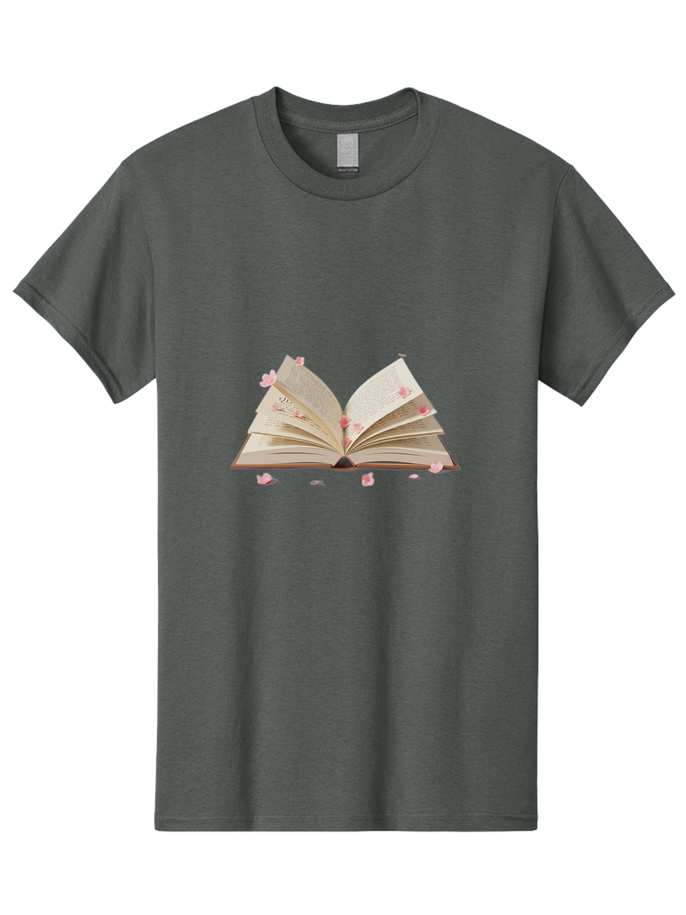 Open-Book-With-Pink-Petals Men'S Graphic Tee, 100% Cotton, Comfortable Casual Summer Wear, Machine Washable, Vintage Camera, Old Camera, Antique Camera, Black Camera, Classic Photography, Photography Equipment, Nostalgic Device, Film Camera, Baj601