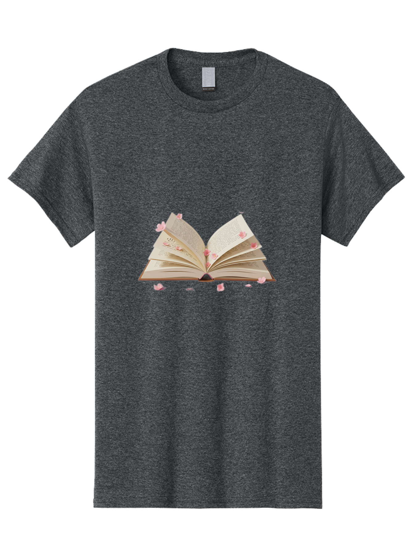 Open-Book-With-Pink-Petals Men'S Graphic Tee, 100% Cotton, Comfortable Casual Summer Wear, Machine Washable, Vintage Camera, Old Camera, Antique Camera, Black Camera, Classic Photography, Photography Equipment, Nostalgic Device, Film Camera, Baj601