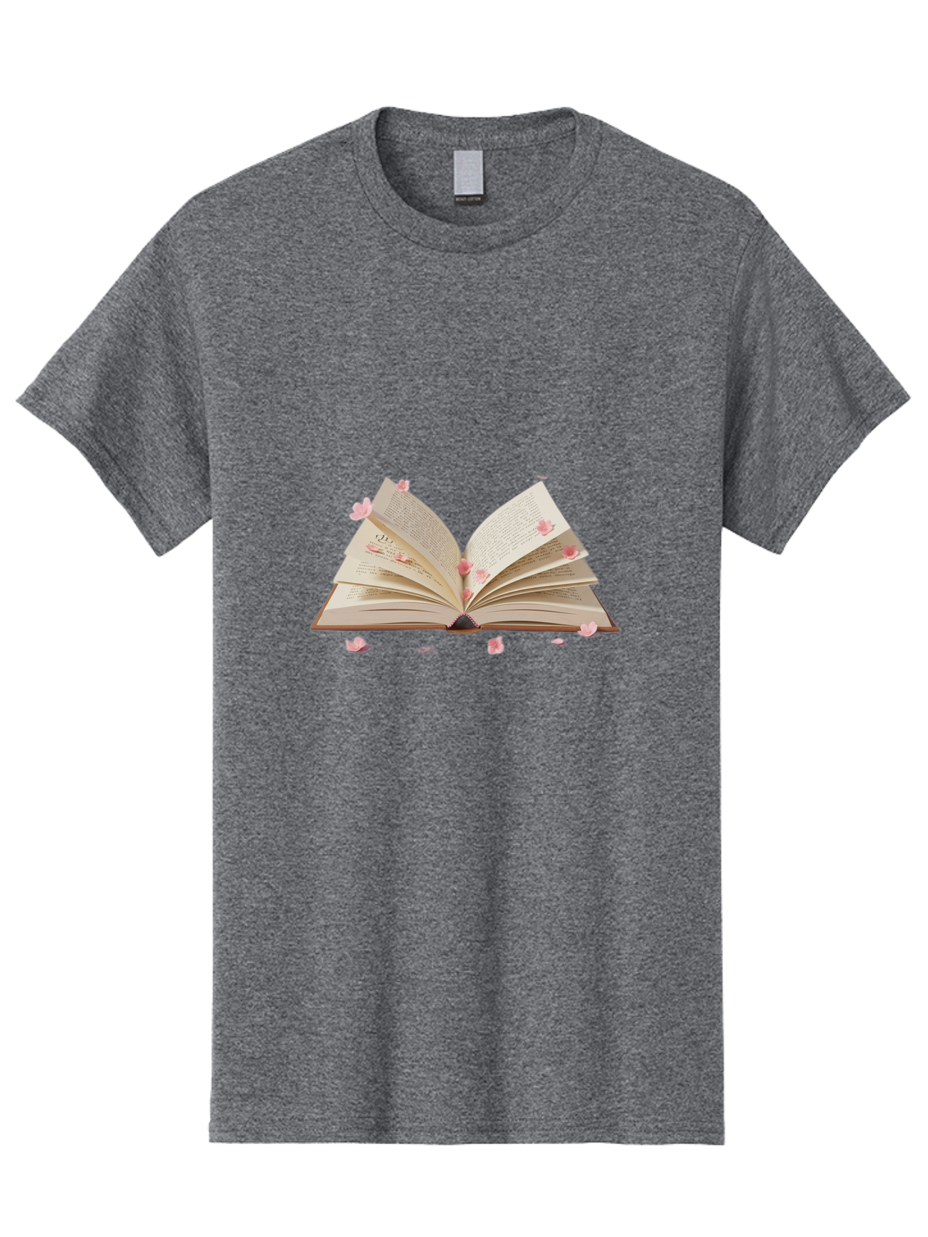 Open-Book-With-Pink-Petals Men'S Graphic Tee, 100% Cotton, Comfortable Casual Summer Wear, Machine Washable, Vintage Camera, Old Camera, Antique Camera, Black Camera, Classic Photography, Photography Equipment, Nostalgic Device, Film Camera, Baj601