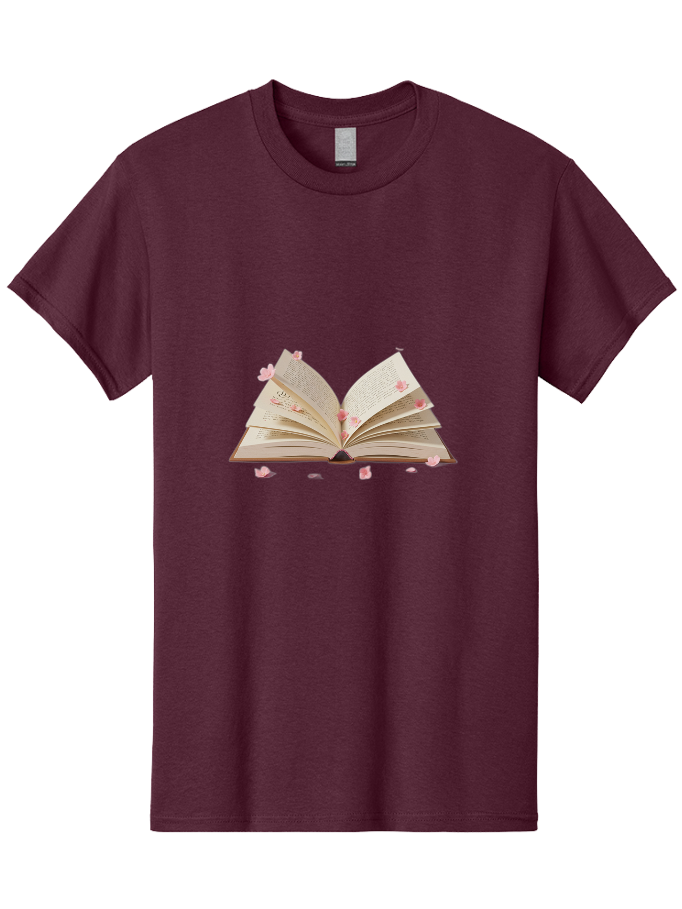 Open-Book-With-Pink-Petals Men'S Graphic Tee, 100% Cotton, Comfortable Casual Summer Wear, Machine Washable, Vintage Camera, Old Camera, Antique Camera, Black Camera, Classic Photography, Photography Equipment, Nostalgic Device, Film Camera, Baj601