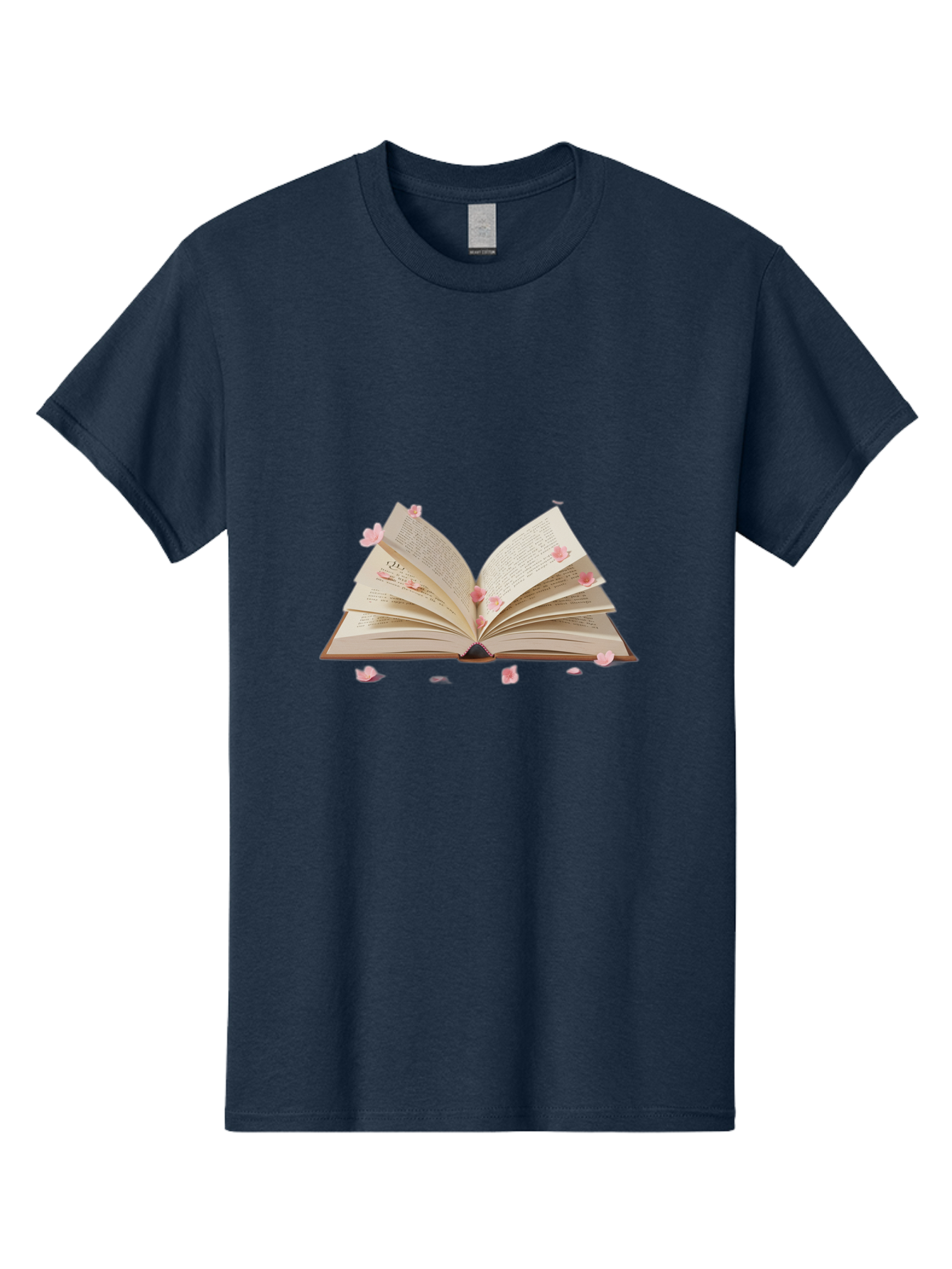 Open-Book-With-Pink-Petals Men'S Graphic Tee, 100% Cotton, Comfortable Casual Summer Wear, Machine Washable, Vintage Camera, Old Camera, Antique Camera, Black Camera, Classic Photography, Photography Equipment, Nostalgic Device, Film Camera, Baj601