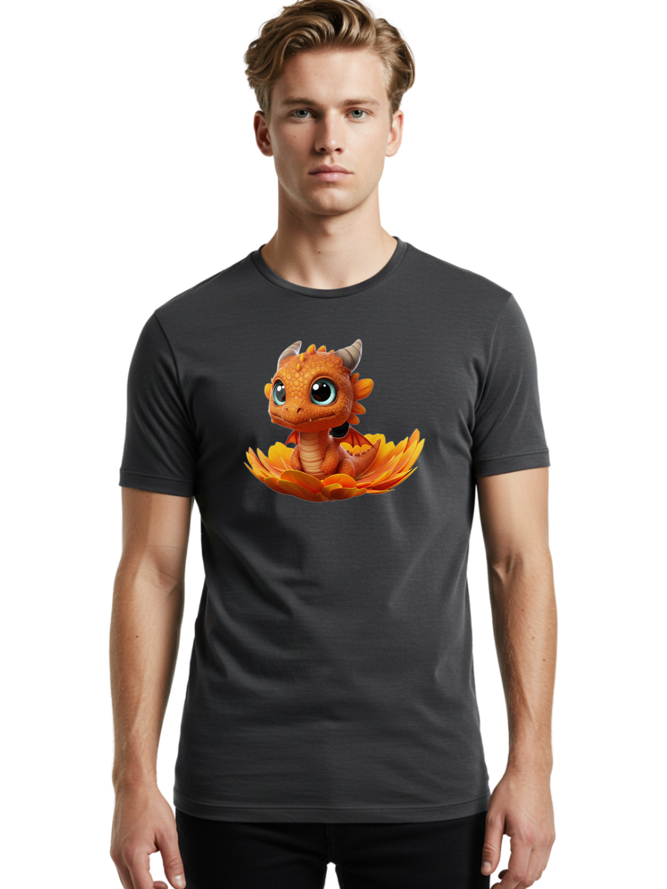 Orange-Dragon Men'S Graphic Tee, 100% Cotton, Comfortable Casual Summer Wear, Machine Washable, Vintage Camera, Old Camera, Antique Camera, Black Camera, Classic Photography, Photography Equipment, Nostalgic Device, Film Camera, Camera Art Baj604