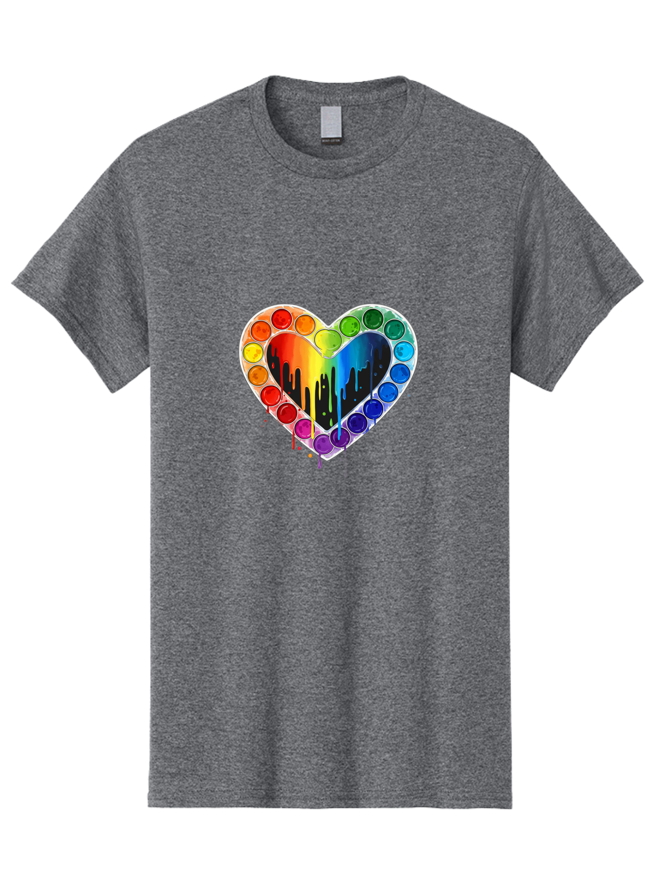 Paint-Palette-Heart Men'S Graphic Tee, 100% Cotton, Comfortable Casual Summer Wear, Machine Washable, Vintage Camera, Old Camera, Antique Camera, Black Camera, Classic Photography, Photography Equipment, Nostalgic Device, Film Camera, Baj607