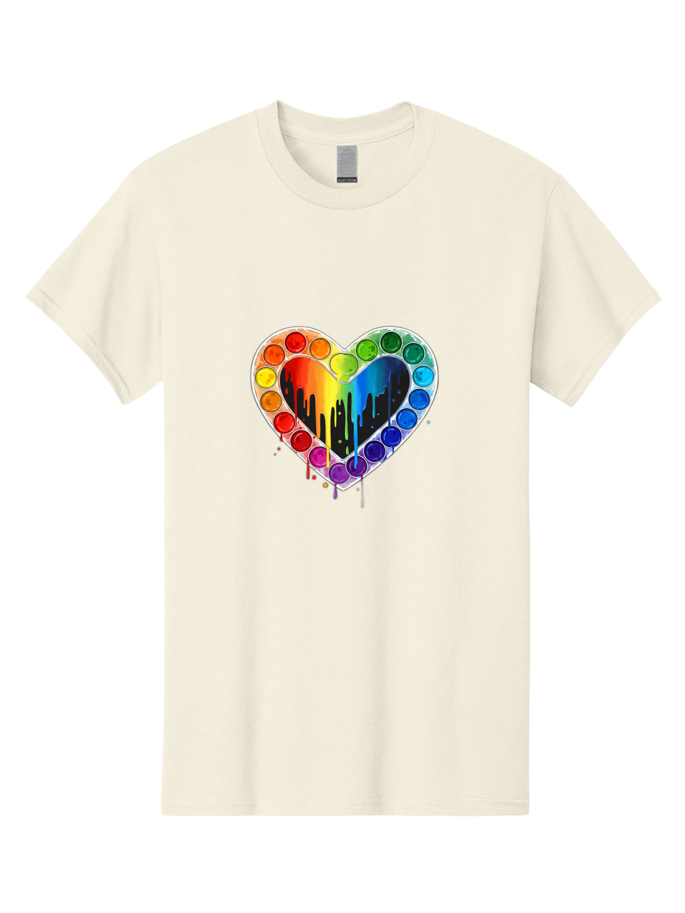 Paint-Palette-Heart Men'S Graphic Tee, 100% Cotton, Comfortable Casual Summer Wear, Machine Washable, Vintage Camera, Old Camera, Antique Camera, Black Camera, Classic Photography, Photography Equipment, Nostalgic Device, Film Camera, Baj607