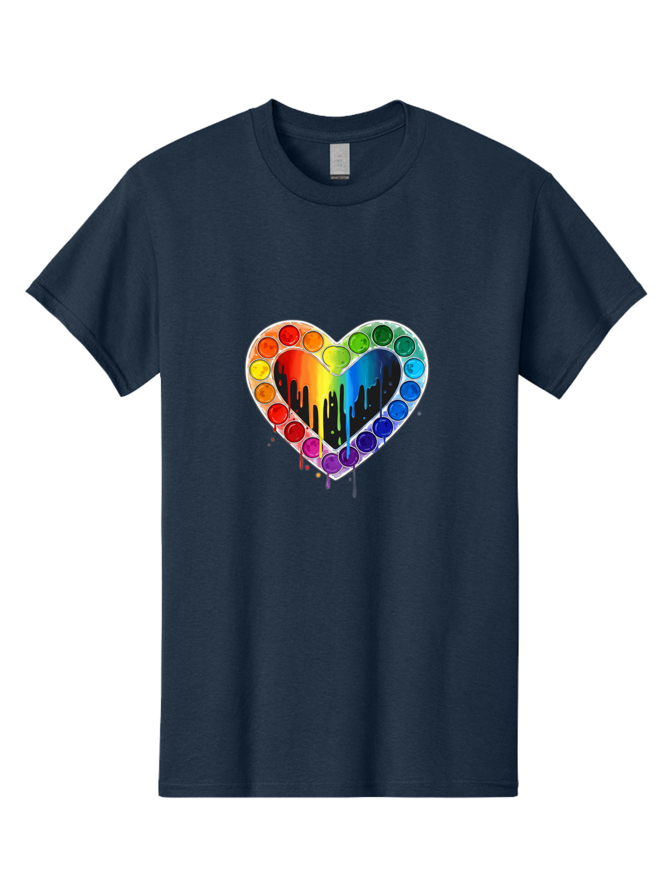 Paint-Palette-Heart Men'S Graphic Tee, 100% Cotton, Comfortable Casual Summer Wear, Machine Washable, Vintage Camera, Old Camera, Antique Camera, Black Camera, Classic Photography, Photography Equipment, Nostalgic Device, Film Camera, Baj607