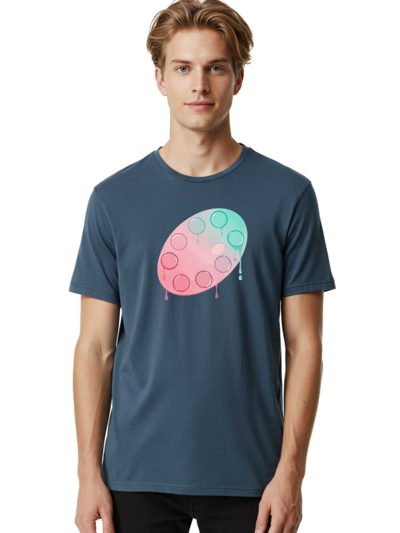 Paint-Palette Men'S Graphic Tee, 100% Cotton, Comfortable Casual Summer Wear, Machine Washable, Vintage Camera, Old Camera, Antique Camera, Black Camera, Classic Photography, Photography Equipment, Nostalgic Device, Film Camera, Camera Art Baj608