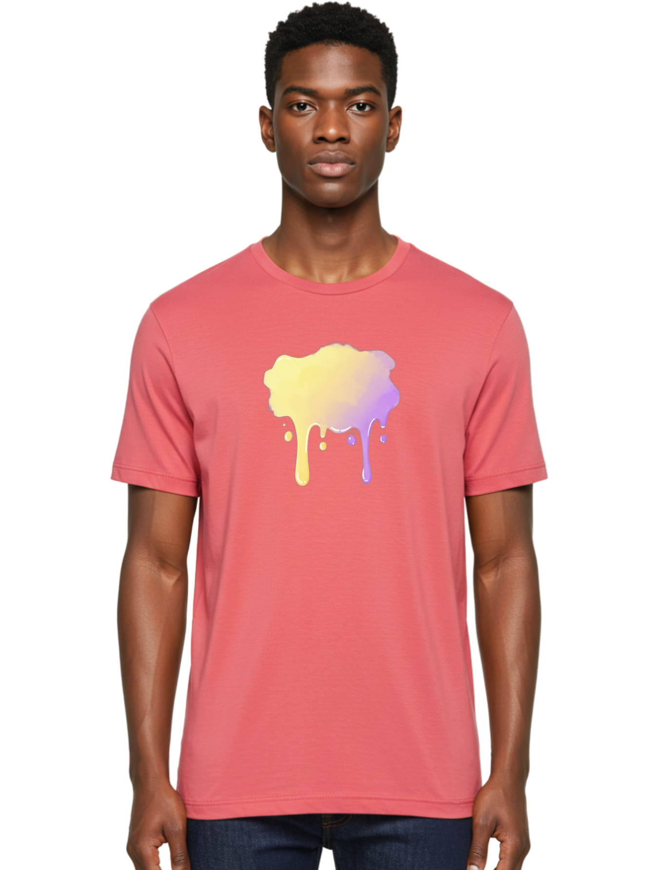 Paint-Splatter Men'S Graphic Tee, 100% Cotton, Comfortable Casual Summer Wear, Machine Washable, Vintage Camera, Old Camera, Antique Camera, Black Camera, Classic Photography, Photography Equipment, Nostalgic Device, Film Camera, Camera Art Baj609