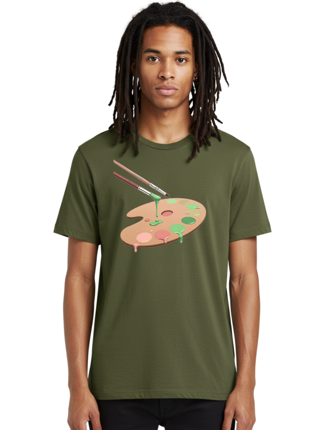 Paintbrushes-And-Palette Men'S Graphic Tee, 100% Cotton, Comfortable Casual Summer Wear, Machine Washable, Vintage Camera, Old Camera, Antique Camera, Black Camera, Classic Photography, Photography Equipment, Nostalgic Device, Film Camera, Baj610