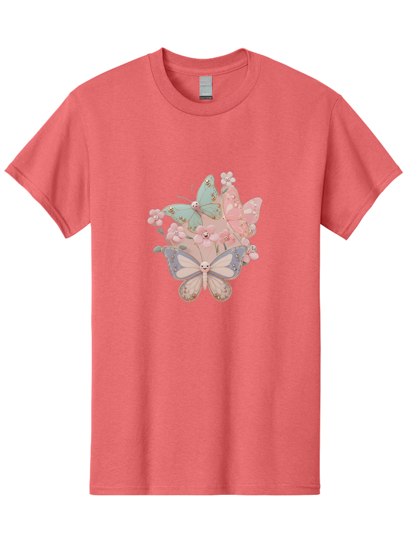 Pastel-Butterflies Men'S Graphic Tee, 100% Cotton, Comfortable Casual Summer Wear, Machine Washable, Vintage Camera, Old Camera, Antique Camera, Black Camera, Classic Photography, Photography Equipment, Nostalgic Device, Film Camera, Baj614