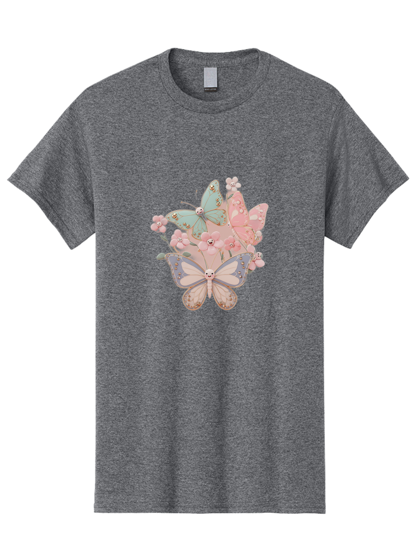 Pastel-Butterflies Men'S Graphic Tee, 100% Cotton, Comfortable Casual Summer Wear, Machine Washable, Vintage Camera, Old Camera, Antique Camera, Black Camera, Classic Photography, Photography Equipment, Nostalgic Device, Film Camera, Baj614