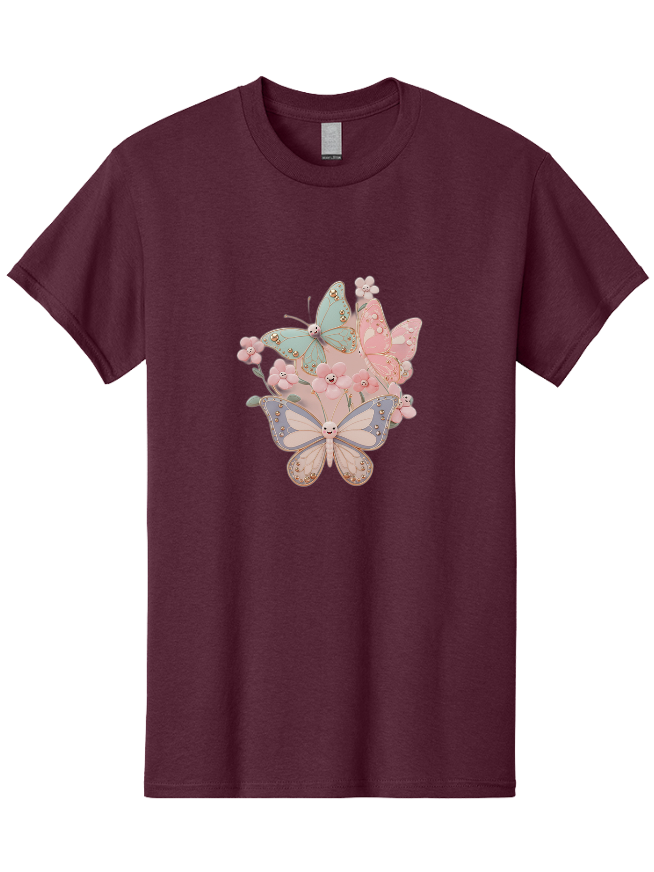 Pastel-Butterflies Men'S Graphic Tee, 100% Cotton, Comfortable Casual Summer Wear, Machine Washable, Vintage Camera, Old Camera, Antique Camera, Black Camera, Classic Photography, Photography Equipment, Nostalgic Device, Film Camera, Baj614