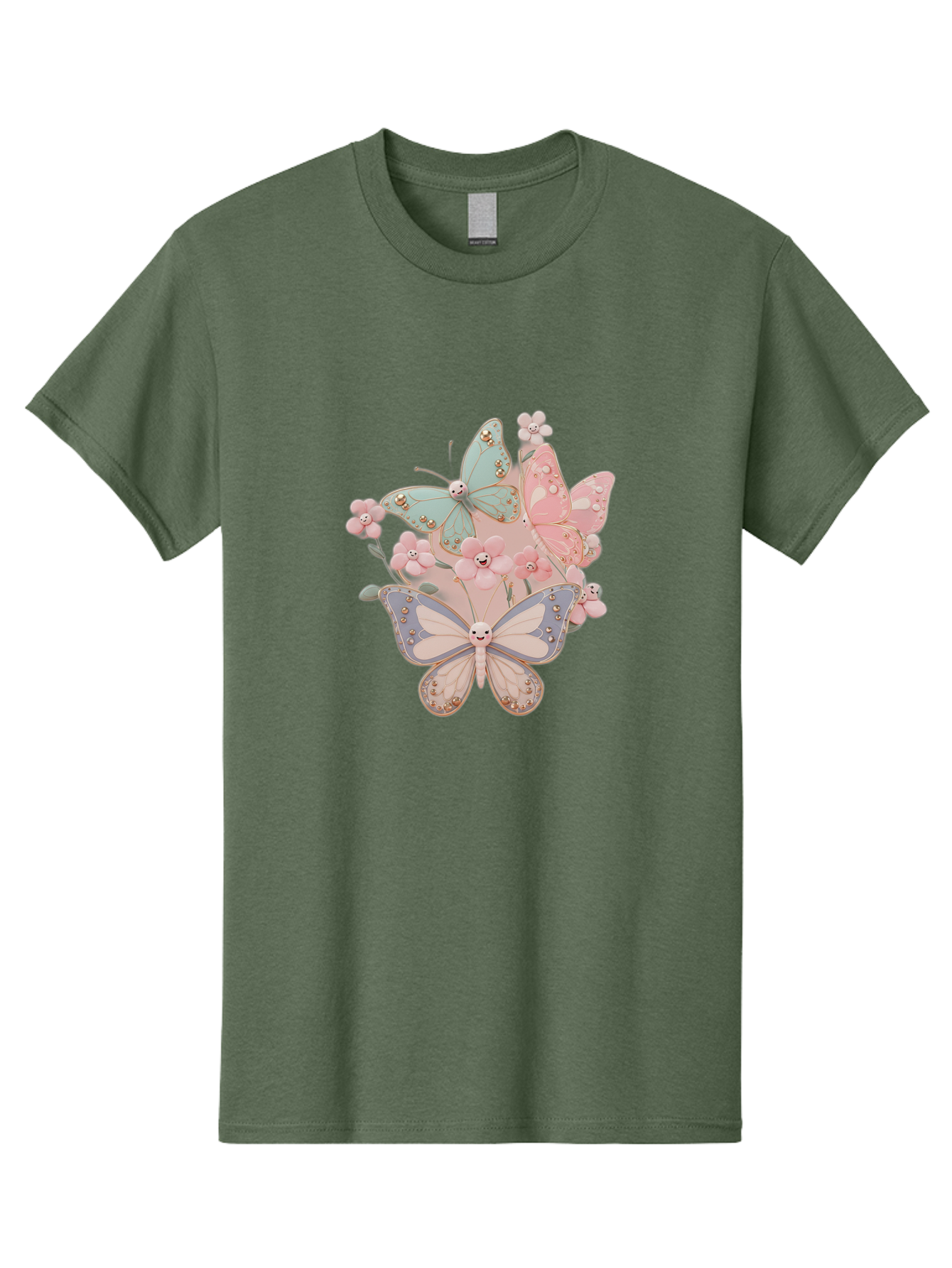 Pastel-Butterflies Men'S Graphic Tee, 100% Cotton, Comfortable Casual Summer Wear, Machine Washable, Vintage Camera, Old Camera, Antique Camera, Black Camera, Classic Photography, Photography Equipment, Nostalgic Device, Film Camera, Baj614