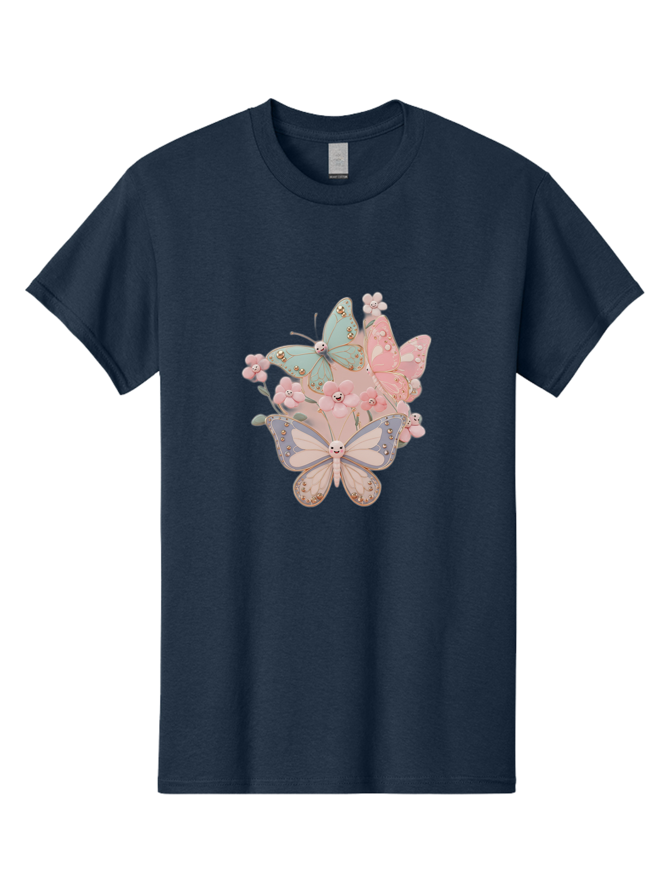 Pastel-Butterflies Men'S Graphic Tee, 100% Cotton, Comfortable Casual Summer Wear, Machine Washable, Vintage Camera, Old Camera, Antique Camera, Black Camera, Classic Photography, Photography Equipment, Nostalgic Device, Film Camera, Baj614