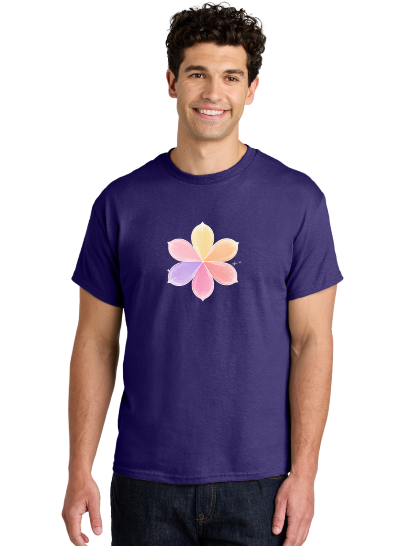 Pastel-Flower Men'S Graphic Tee, 100% Cotton, Comfortable Casual Summer Wear, Machine Washable, Vintage Camera, Old Camera, Antique Camera, Black Camera, Classic Photography, Photography Equipment, Nostalgic Device, Film Camera, Camera Art Baj618
