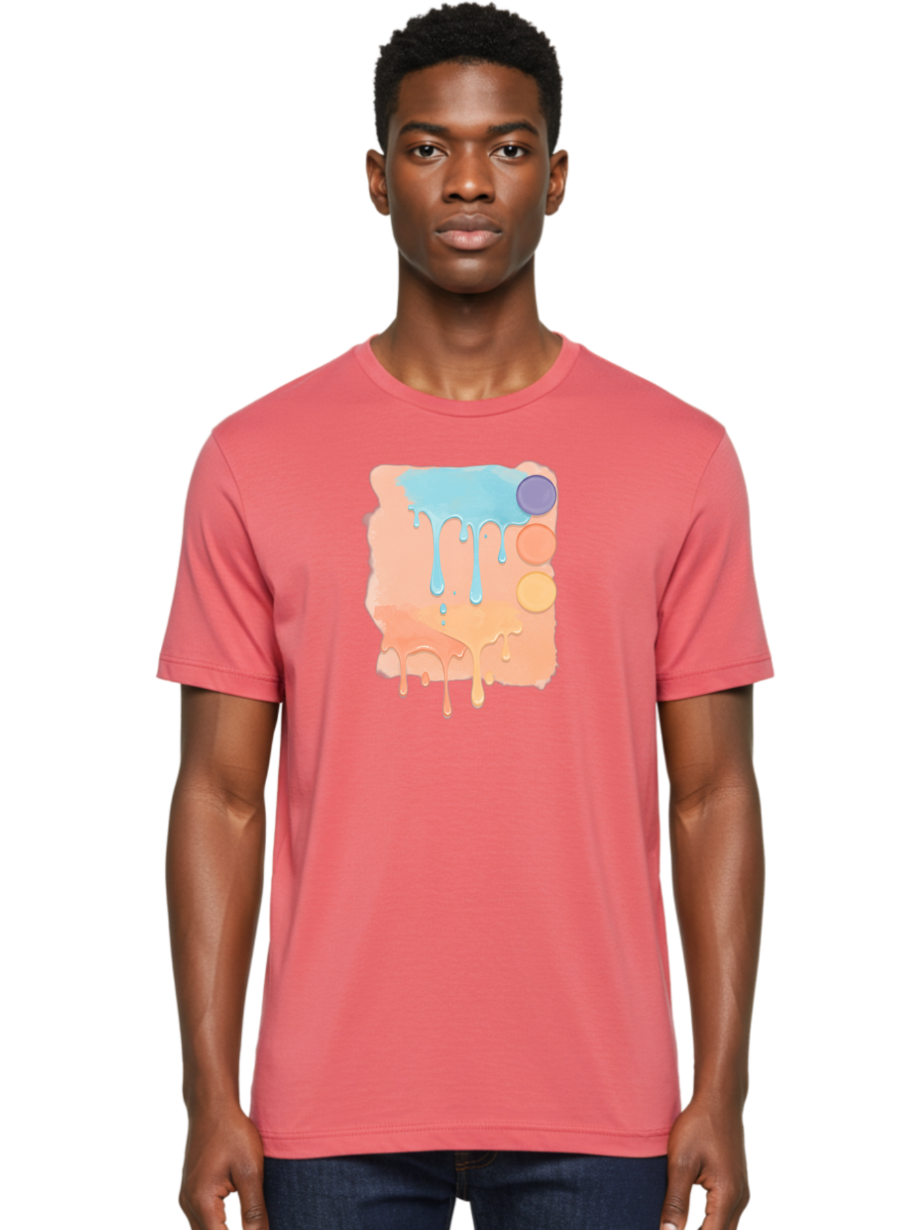 Pastel-Paint-Splash Men'S Graphic Tee, 100% Cotton, Comfortable Casual Summer Wear, Machine Washable, Vintage Camera, Old Camera, Antique Camera, Black Camera, Classic Photography, Photography Equipment, Nostalgic Device, Film Camera, Baj619