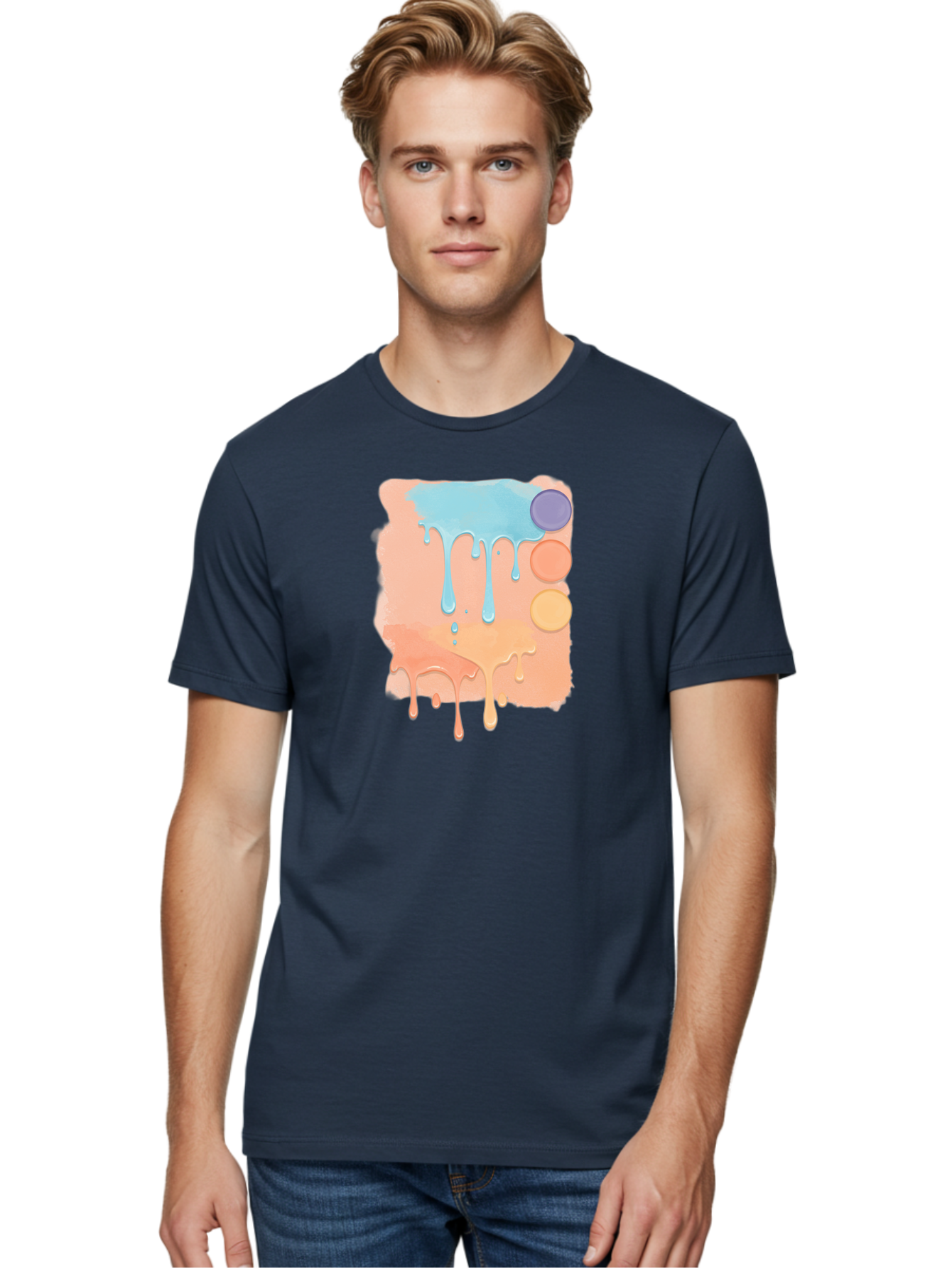 Pastel-Paint-Splash Men'S Graphic Tee, 100% Cotton, Comfortable Casual Summer Wear, Machine Washable, Vintage Camera, Old Camera, Antique Camera, Black Camera, Classic Photography, Photography Equipment, Nostalgic Device, Film Camera, Baj619