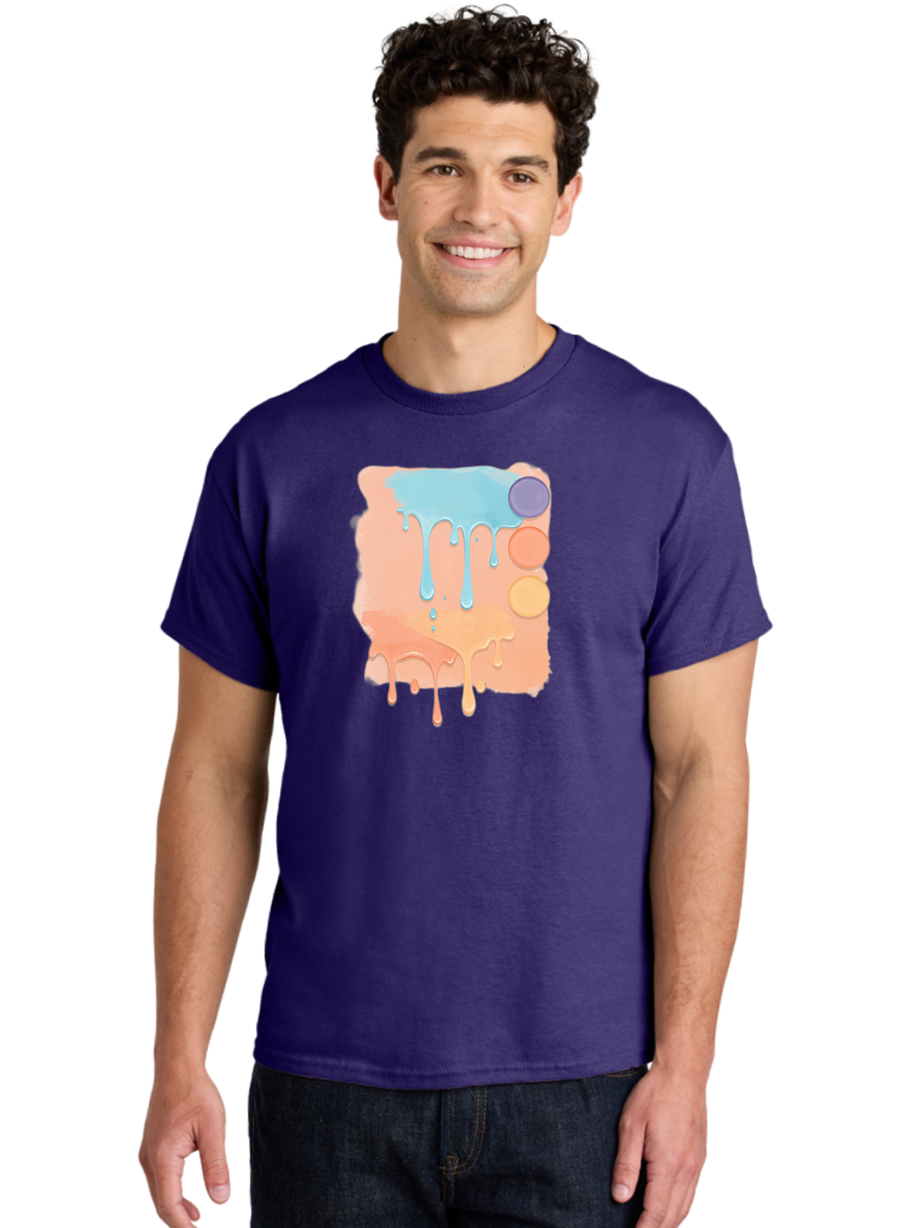 Pastel-Paint-Splash Men'S Graphic Tee, 100% Cotton, Comfortable Casual Summer Wear, Machine Washable, Vintage Camera, Old Camera, Antique Camera, Black Camera, Classic Photography, Photography Equipment, Nostalgic Device, Film Camera, Baj619