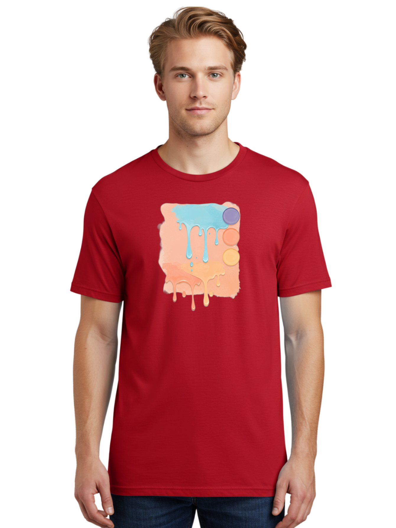 Pastel-Paint-Splash Men'S Graphic Tee, 100% Cotton, Comfortable Casual Summer Wear, Machine Washable, Vintage Camera, Old Camera, Antique Camera, Black Camera, Classic Photography, Photography Equipment, Nostalgic Device, Film Camera, Baj619