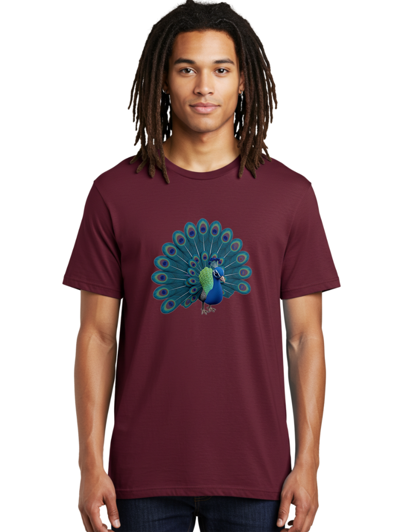 Peacock-2 Men'S Graphic Tee, 100% Cotton, Comfortable Casual Summer Wear, Machine Washable, Vintage Camera, Old Camera, Antique Camera, Black Camera, Classic Photography, Photography Equipment, Nostalgic Device, Film Camera, Camera Art Baj621