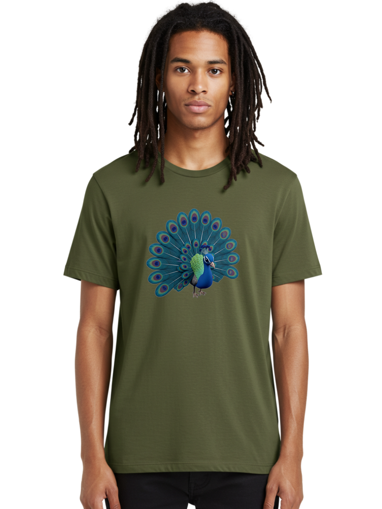 Peacock-2 Men'S Graphic Tee, 100% Cotton, Comfortable Casual Summer Wear, Machine Washable, Vintage Camera, Old Camera, Antique Camera, Black Camera, Classic Photography, Photography Equipment, Nostalgic Device, Film Camera, Camera Art Baj621