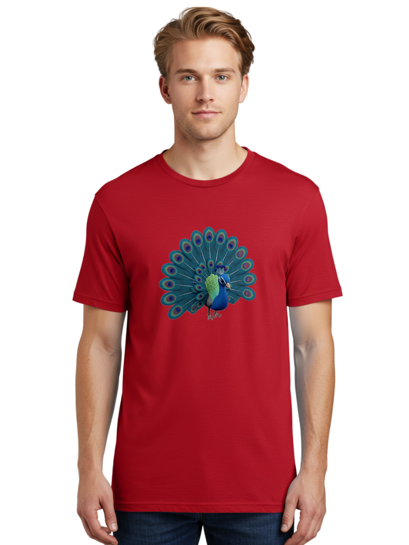 Peacock-2 Men'S Graphic Tee, 100% Cotton, Comfortable Casual Summer Wear, Machine Washable, Vintage Camera, Old Camera, Antique Camera, Black Camera, Classic Photography, Photography Equipment, Nostalgic Device, Film Camera, Camera Art Baj621