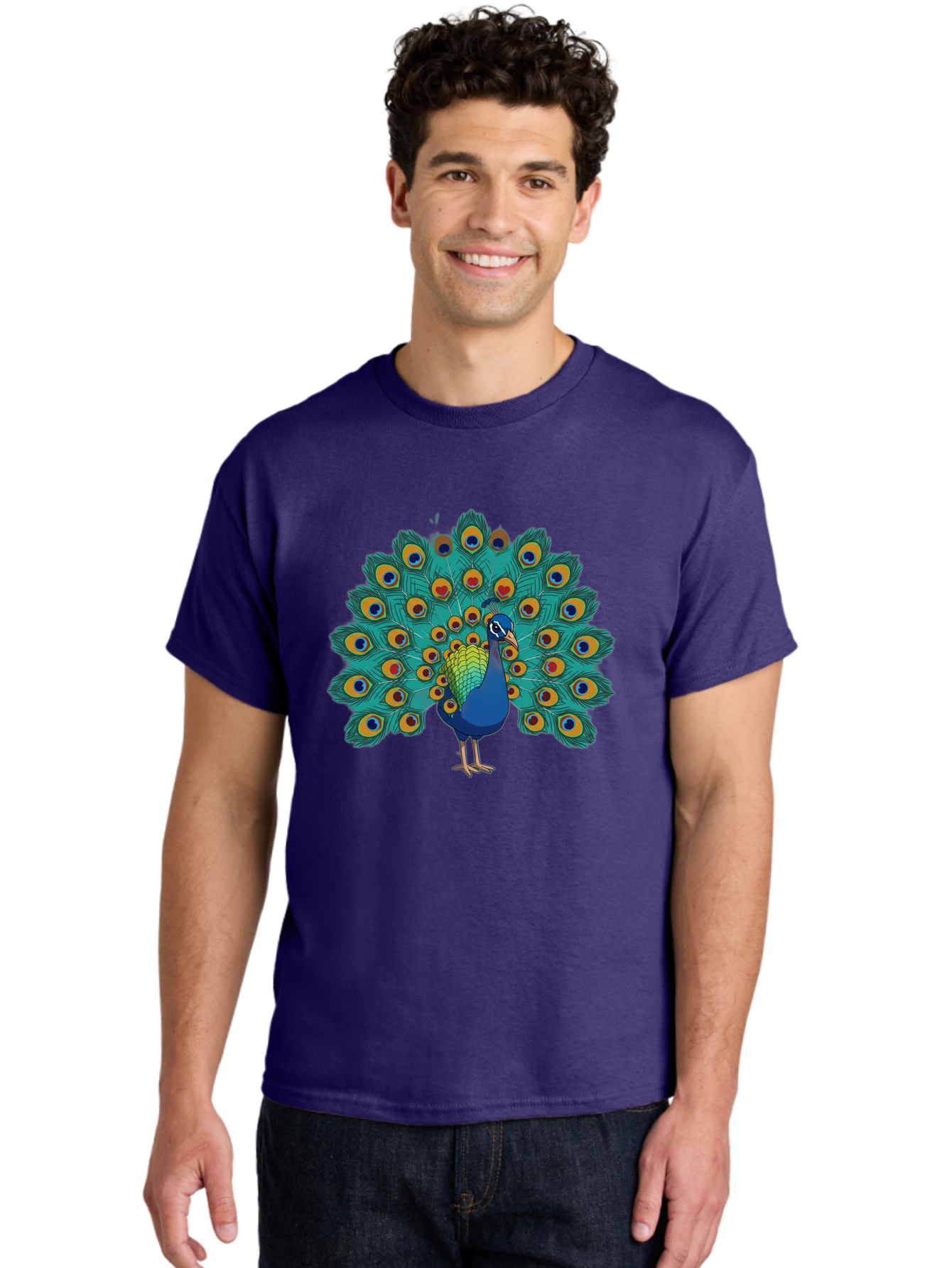Peacock-4 Men'S Graphic Tee, 100% Cotton, Comfortable Casual Summer Wear, Machine Washable, Vintage Camera, Old Camera, Antique Camera, Black Camera, Classic Photography, Photography Equipment, Nostalgic Device, Film Camera, Camera Art Baj623