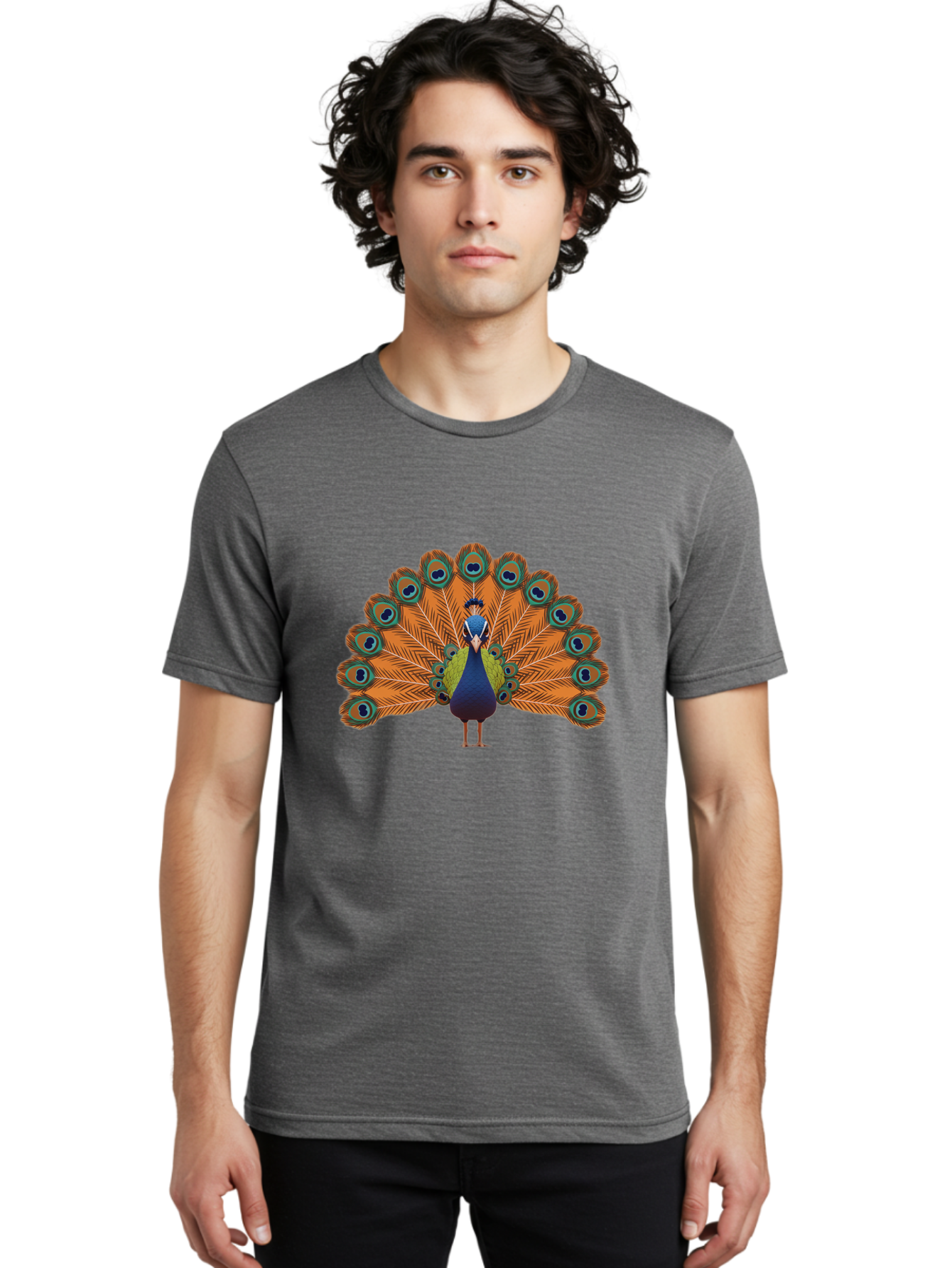 Peacock-Businessman Men'S Graphic Tee, 100% Cotton, Comfortable Casual Summer Wear, Machine Washable, Vintage Camera, Old Camera, Antique Camera, Black Camera, Classic Photography, Photography Equipment, Nostalgic Device, Film Camera, Baj624