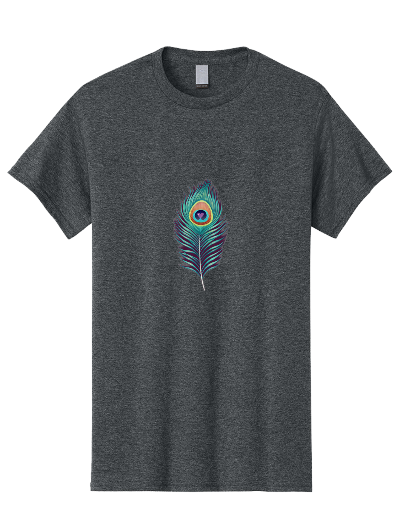 Peacock-Feather-1 Men'S Graphic Tee, 100% Cotton, Comfortable Casual Summer Wear, Machine Washable, Vintage Camera, Old Camera, Antique Camera, Black Camera, Classic Photography, Photography Equipment, Nostalgic Device, Film Camera, Camera Art Baj625
