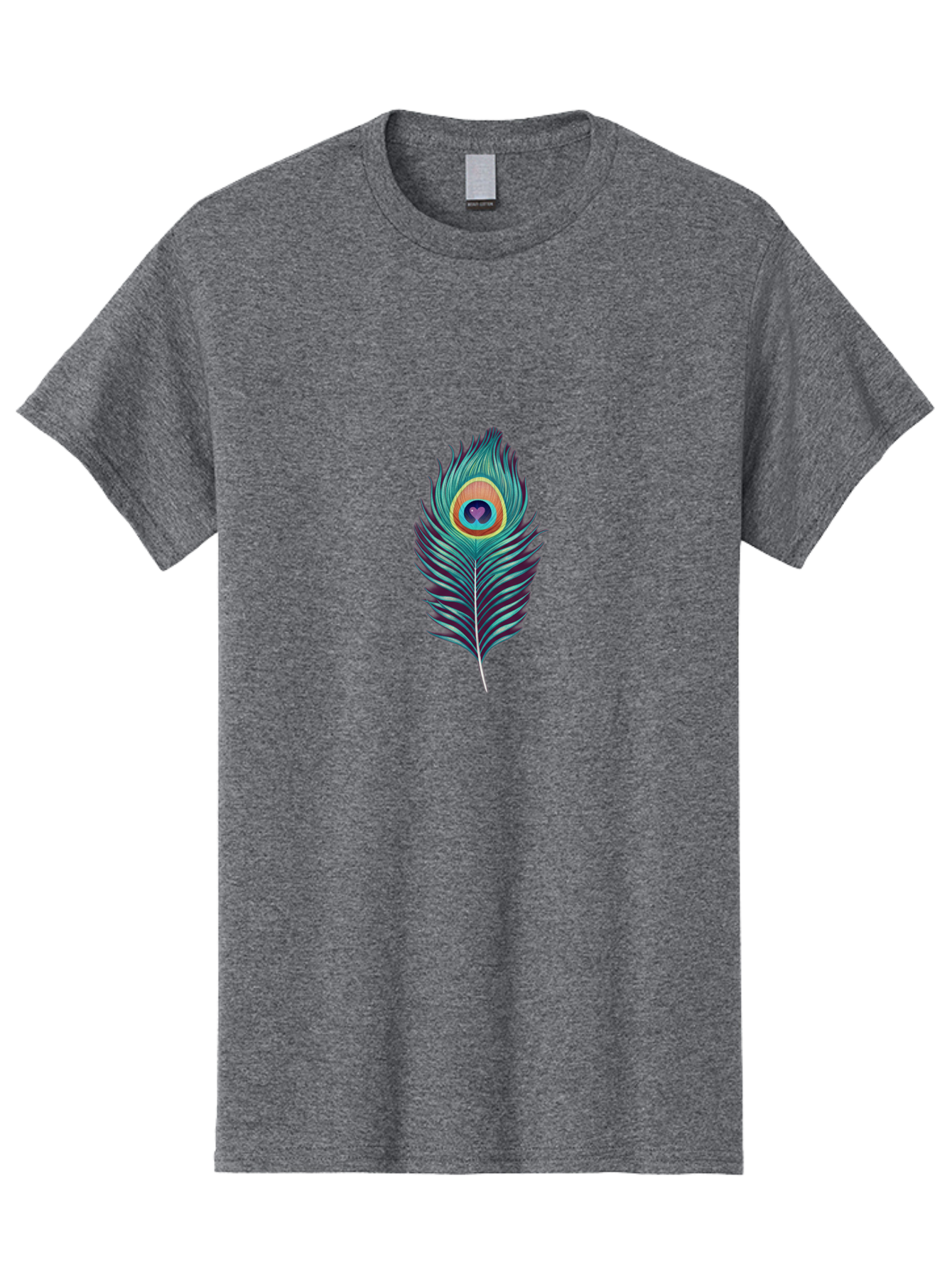 Peacock-Feather-1 Men'S Graphic Tee, 100% Cotton, Comfortable Casual Summer Wear, Machine Washable, Vintage Camera, Old Camera, Antique Camera, Black Camera, Classic Photography, Photography Equipment, Nostalgic Device, Film Camera, Camera Art Baj625