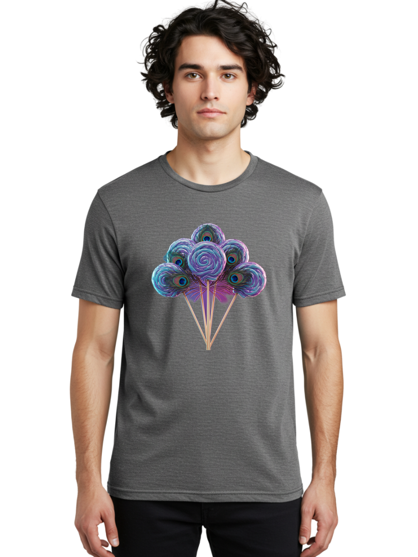 Peacock-Feather-Lollipops Men'S Graphic Tee, 100% Cotton, Comfortable Casual Summer Wear, Machine Washable, Vintage Camera, Old Camera, Antique Camera, Black Camera, Classic Photography, Photography Equipment, Nostalgic Device, Film Camera, Baj627