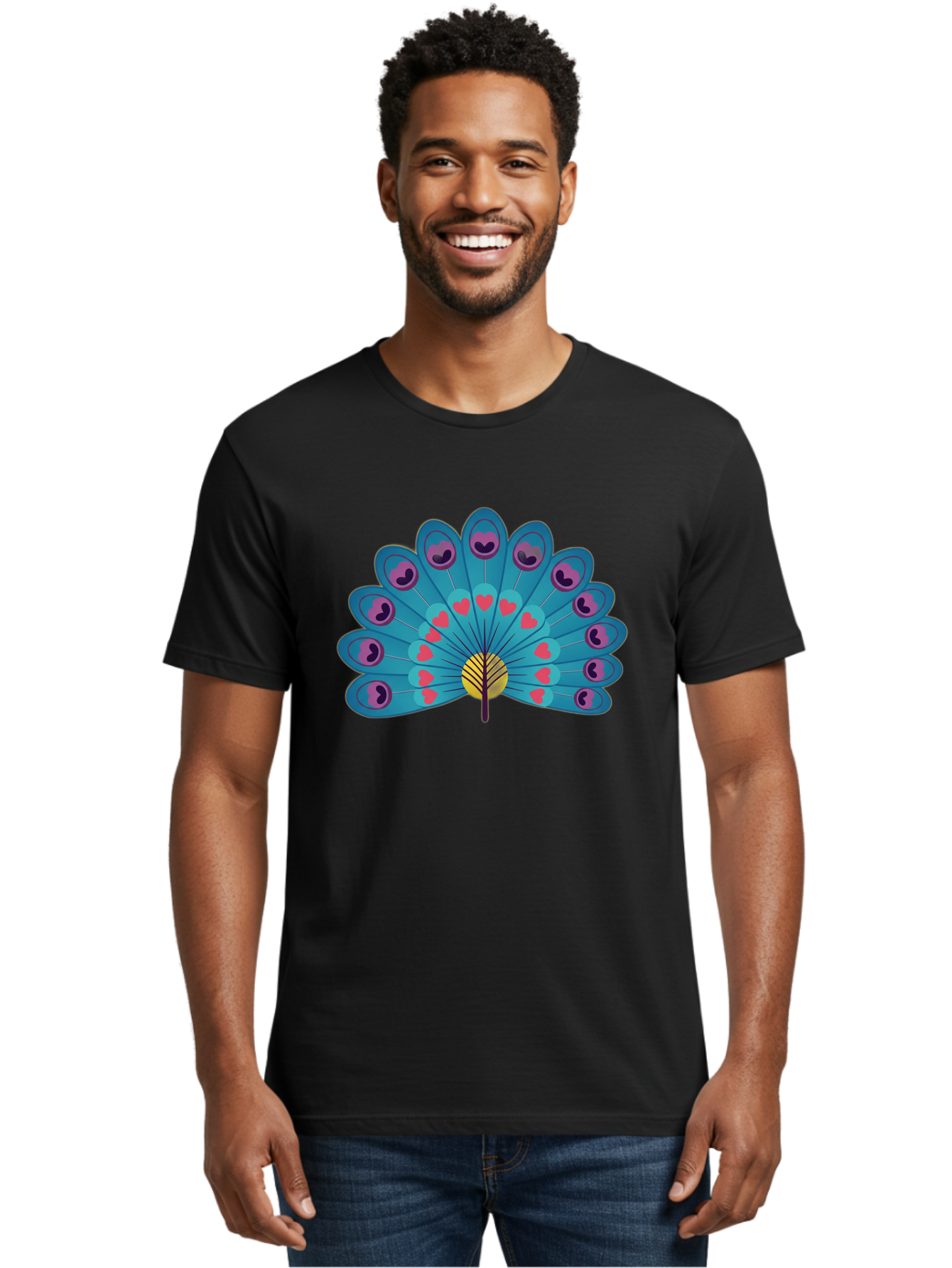 Peacock-Feather Men'S Graphic Tee, 100% Cotton, Comfortable Casual Summer Wear, Machine Washable, Vintage Camera, Old Camera, Antique Camera, Black Camera, Classic Photography, Photography Equipment, Nostalgic Device, Film Camera, Camera Art Baj628