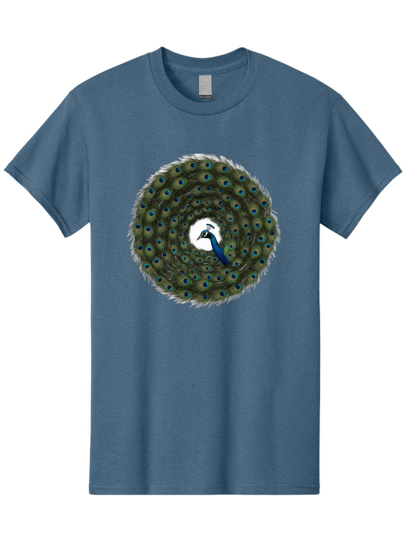 Peacock-Feathers-1 Men'S Graphic Tee, 100% Cotton, Comfortable Casual Summer Wear, Machine Washable, Vintage Camera, Old Camera, Antique Camera, Black Camera, Classic Photography, Photography Equipment, Nostalgic Device, Film Camera, Baj629