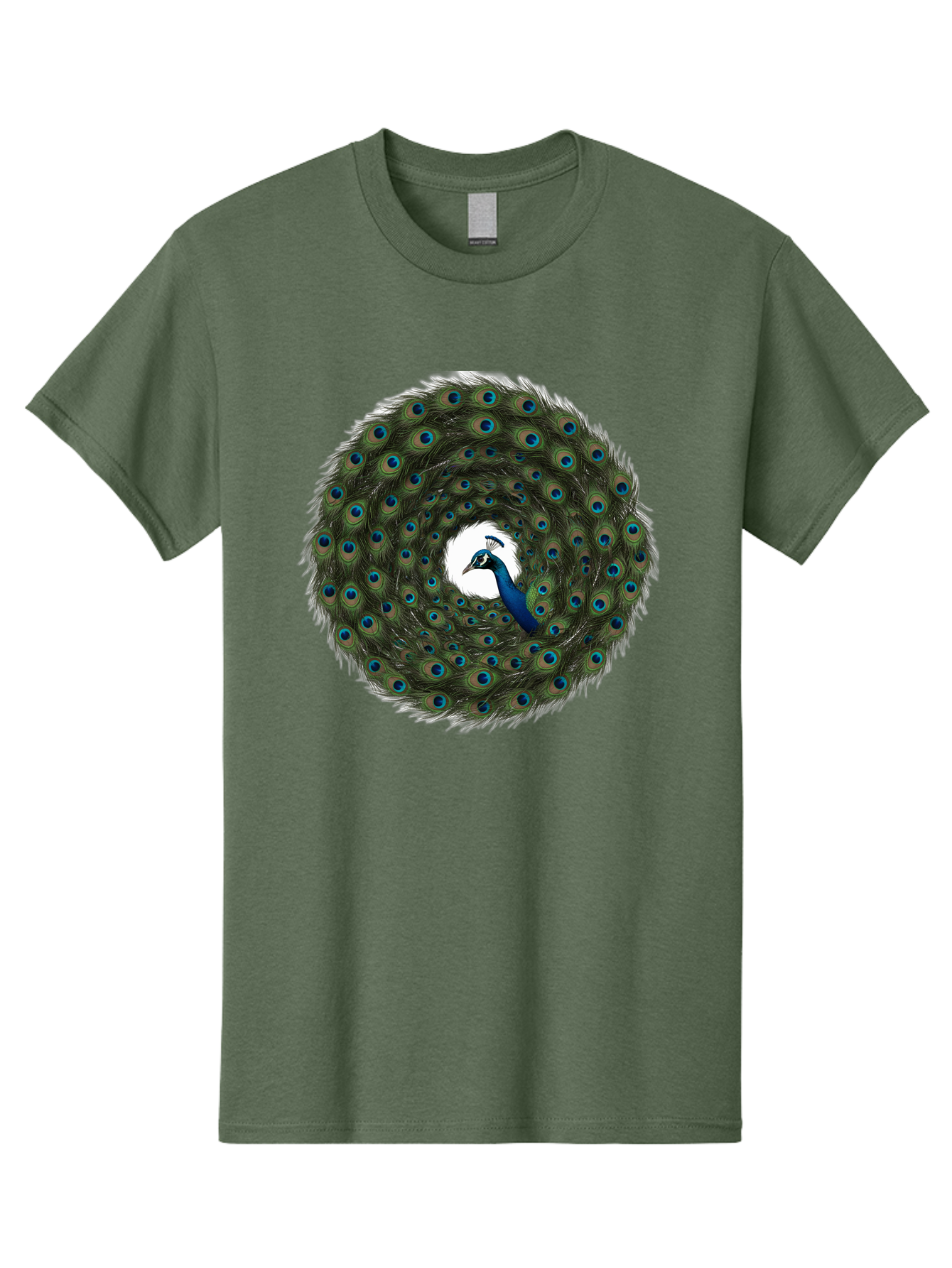 Peacock-Feathers-1 Men'S Graphic Tee, 100% Cotton, Comfortable Casual Summer Wear, Machine Washable, Vintage Camera, Old Camera, Antique Camera, Black Camera, Classic Photography, Photography Equipment, Nostalgic Device, Film Camera, Baj629