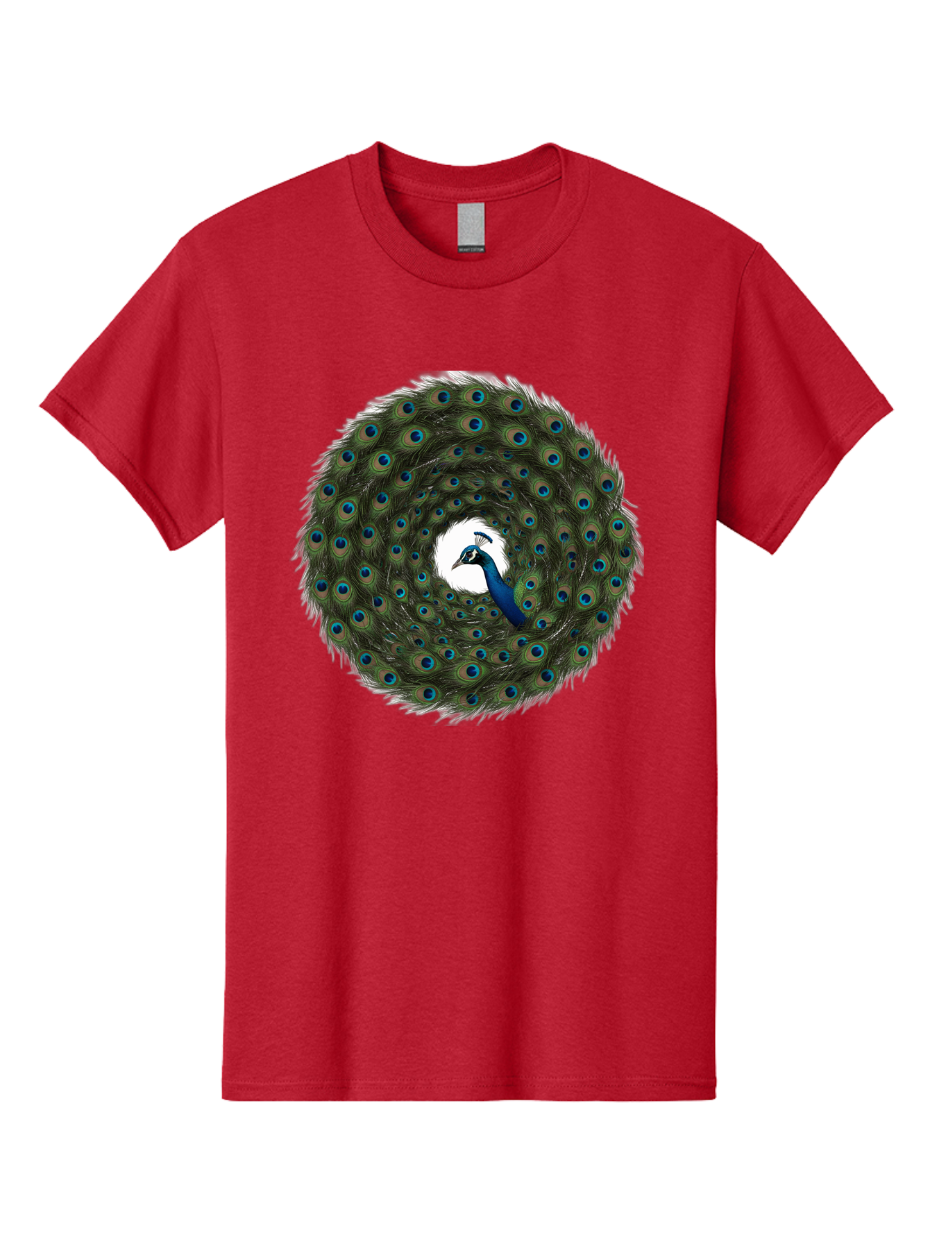 Peacock-Feathers-1 Men'S Graphic Tee, 100% Cotton, Comfortable Casual Summer Wear, Machine Washable, Vintage Camera, Old Camera, Antique Camera, Black Camera, Classic Photography, Photography Equipment, Nostalgic Device, Film Camera, Baj629