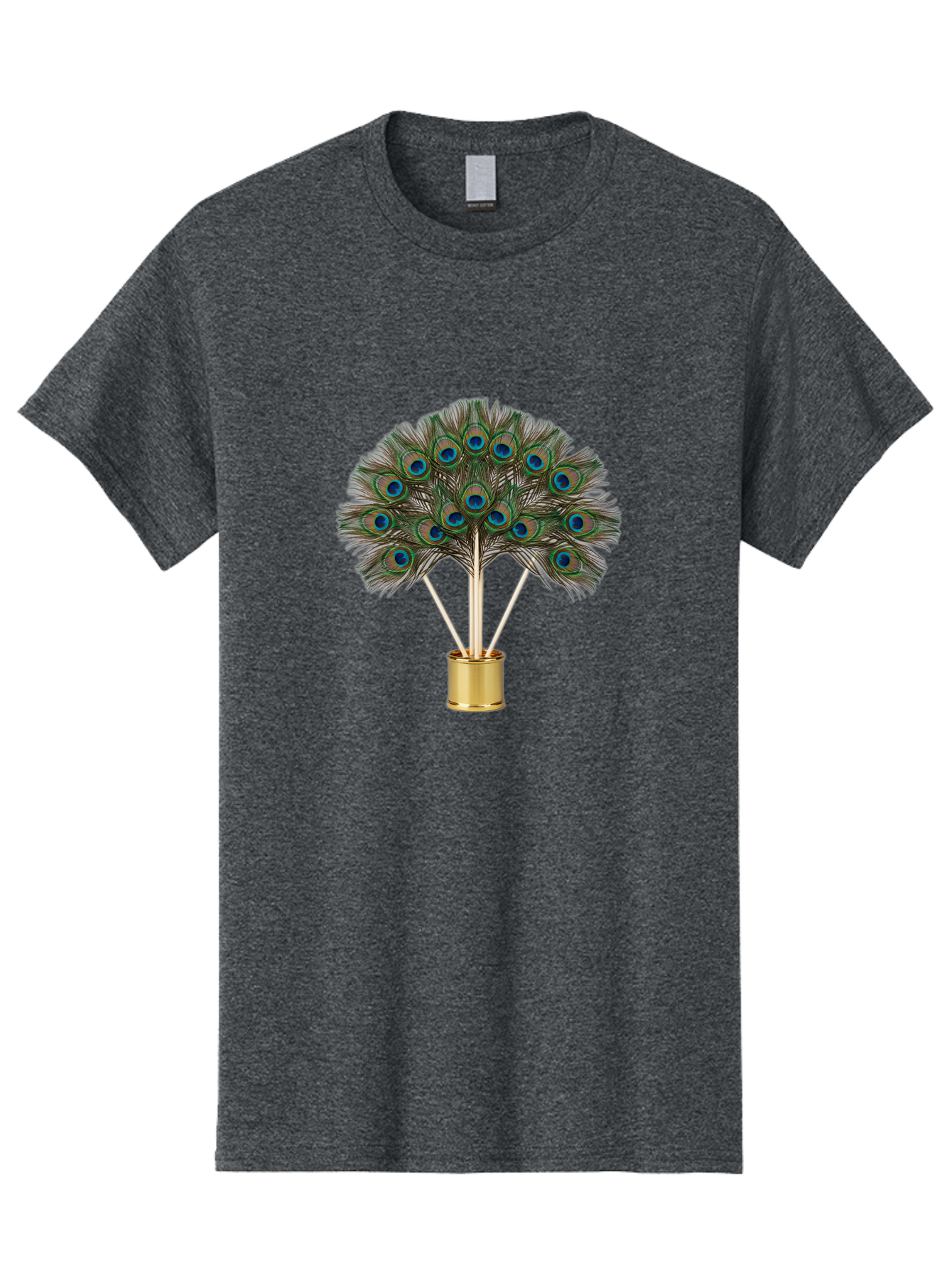 Peacock-Feathers-Arrangement Men'S Graphic Tee, 100% Cotton, Comfortable Casual Summer Wear, Machine Washable, Vintage Camera, Old Camera, Antique Camera, Black Camera, Classic Photography, Photography Equipment, Nostalgic Device, Film Camera, Baj630