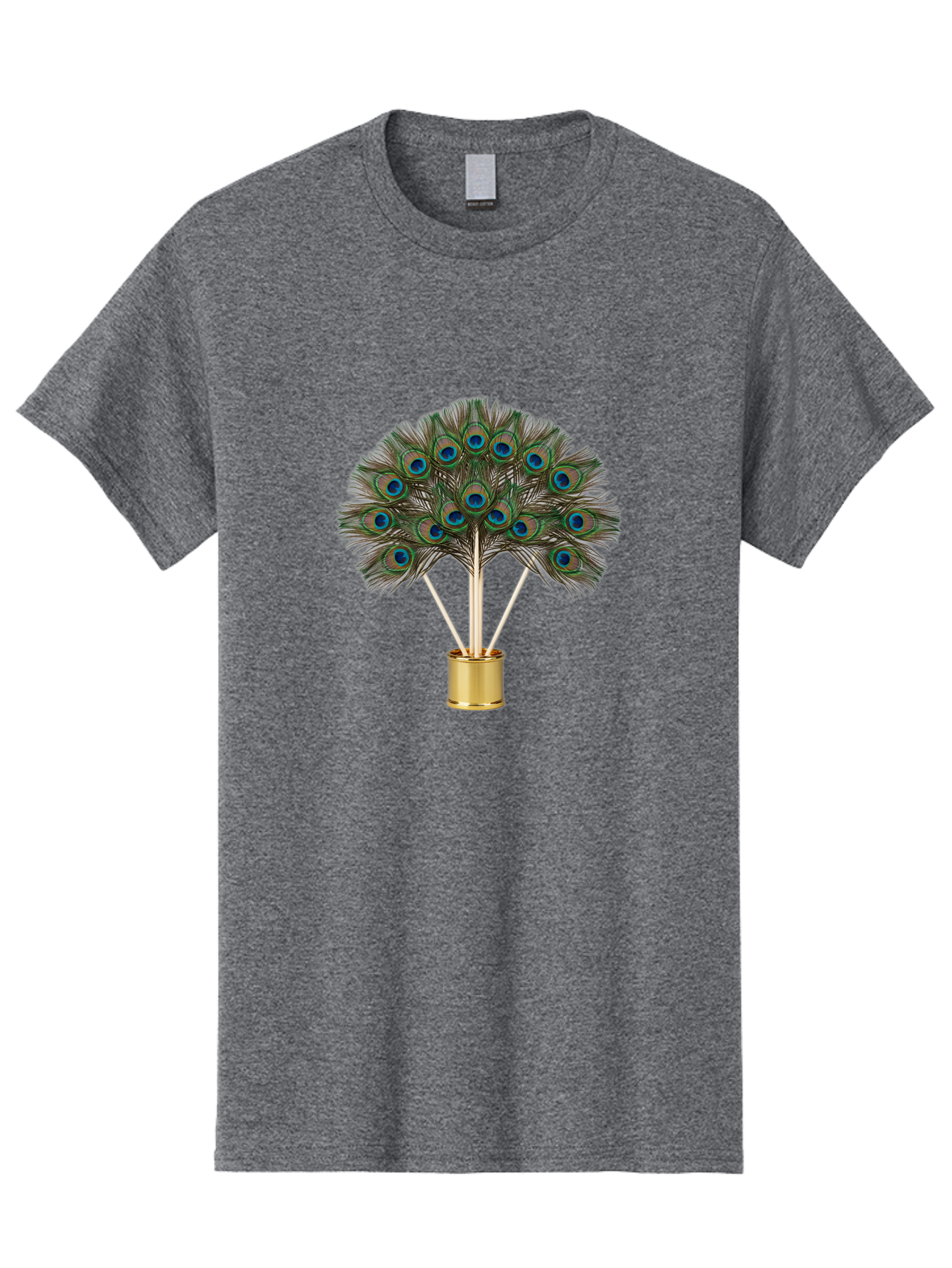 Peacock-Feathers-Arrangement Men'S Graphic Tee, 100% Cotton, Comfortable Casual Summer Wear, Machine Washable, Vintage Camera, Old Camera, Antique Camera, Black Camera, Classic Photography, Photography Equipment, Nostalgic Device, Film Camera, Baj630