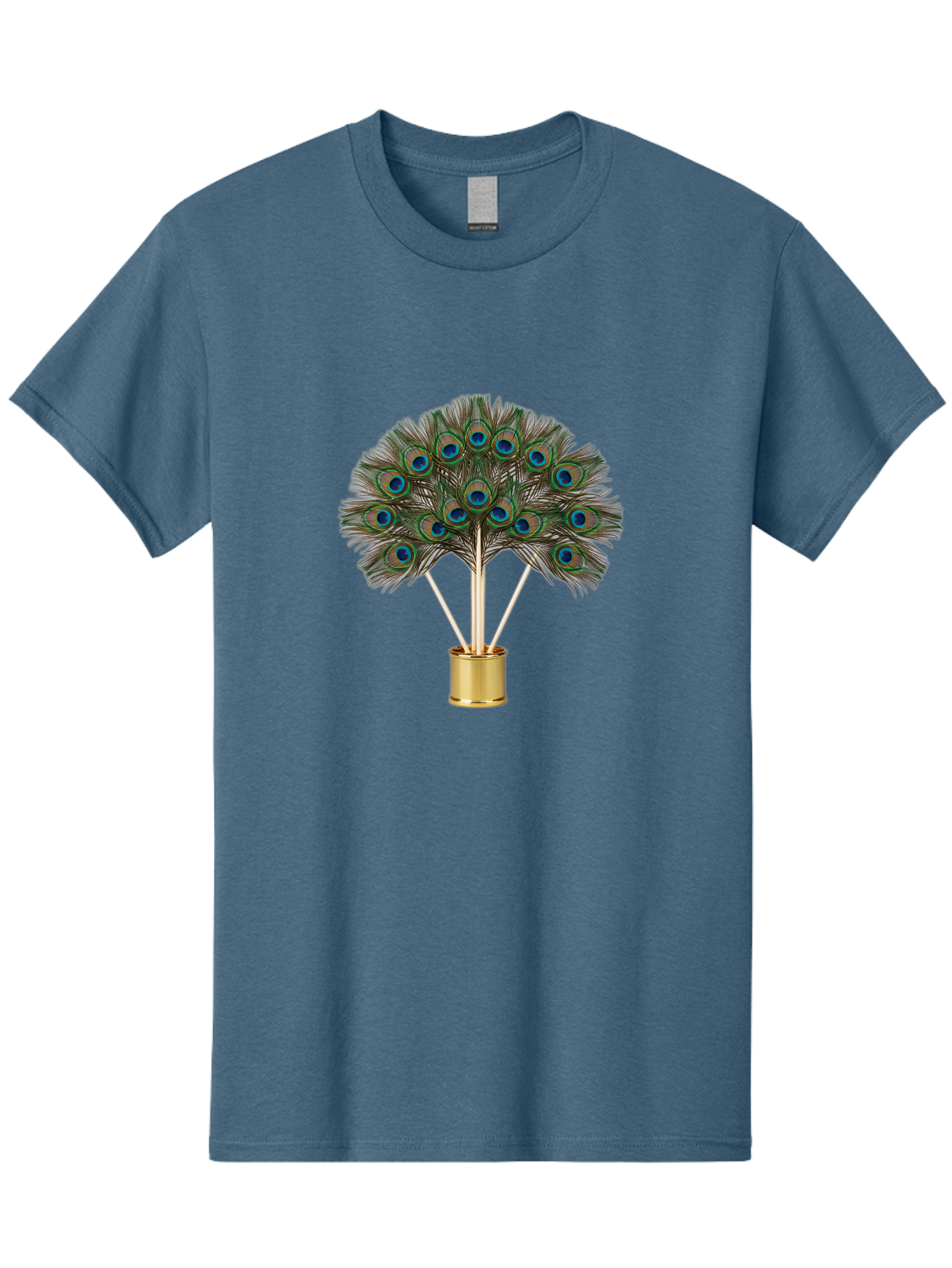 Peacock-Feathers-Arrangement Men'S Graphic Tee, 100% Cotton, Comfortable Casual Summer Wear, Machine Washable, Vintage Camera, Old Camera, Antique Camera, Black Camera, Classic Photography, Photography Equipment, Nostalgic Device, Film Camera, Baj630