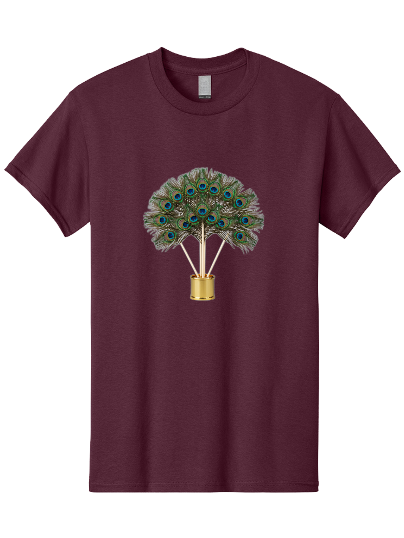 Peacock-Feathers-Arrangement Men'S Graphic Tee, 100% Cotton, Comfortable Casual Summer Wear, Machine Washable, Vintage Camera, Old Camera, Antique Camera, Black Camera, Classic Photography, Photography Equipment, Nostalgic Device, Film Camera, Baj630