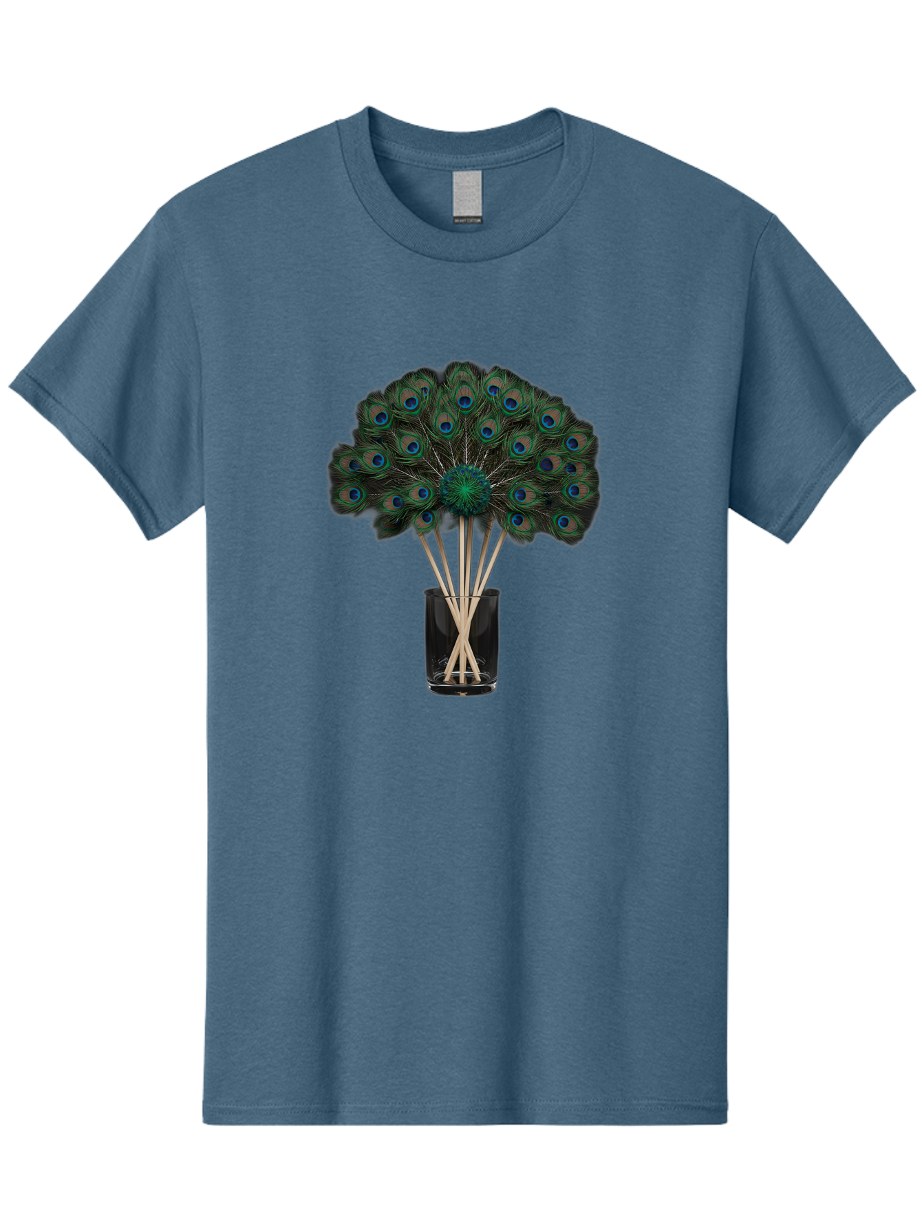 Peacock-Feathers-In-Vase Men'S Graphic Tee, 100% Cotton, Comfortable Casual Summer Wear, Machine Washable, Vintage Camera, Old Camera, Antique Camera, Black Camera, Classic Photography, Photography Equipment, Nostalgic Device, Film Camera, Baj631